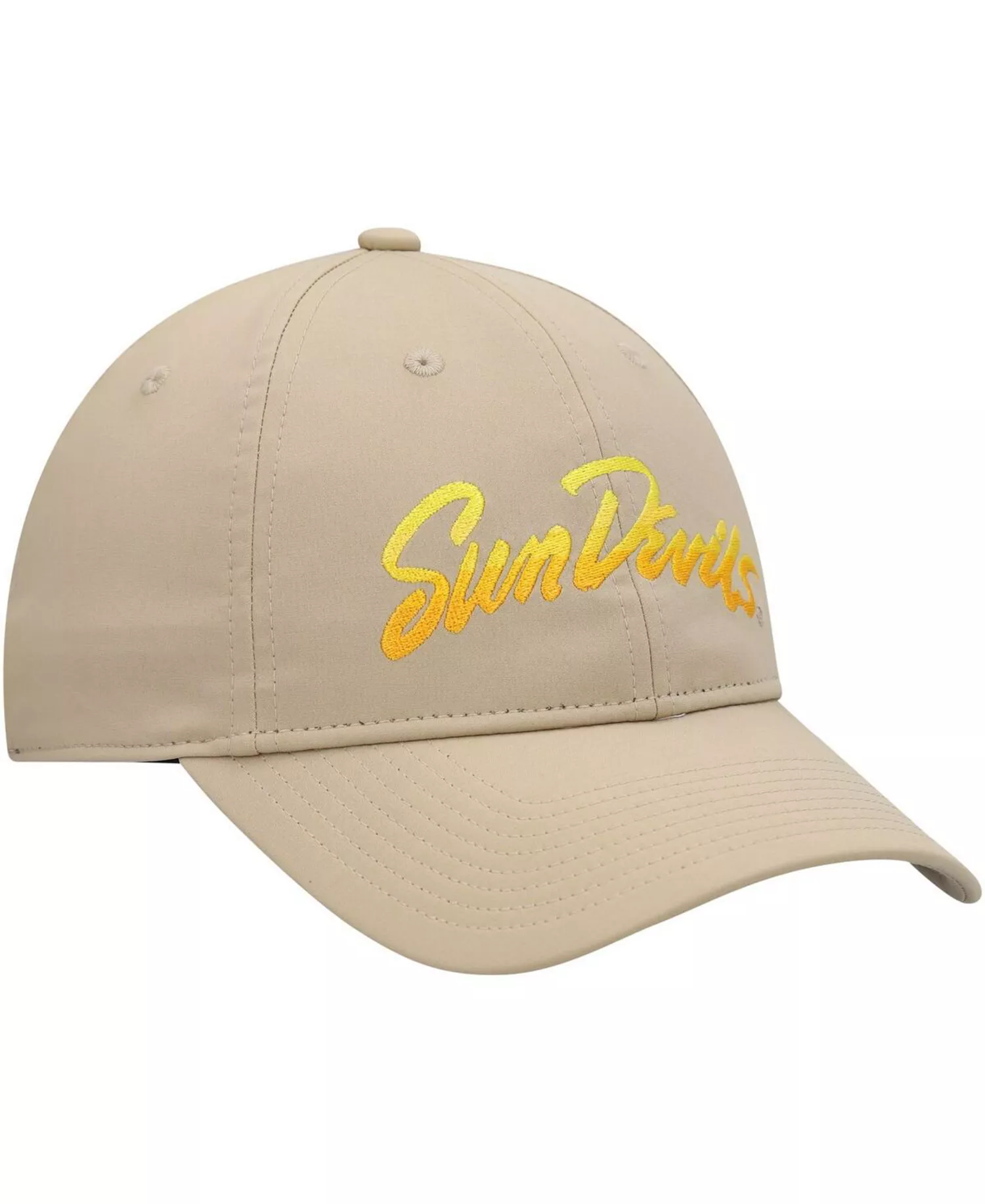 Men's Khaki Arizona State Sun Devils Rising Devils Slouch Adjustable Hat - Khaki - One Size Fits All