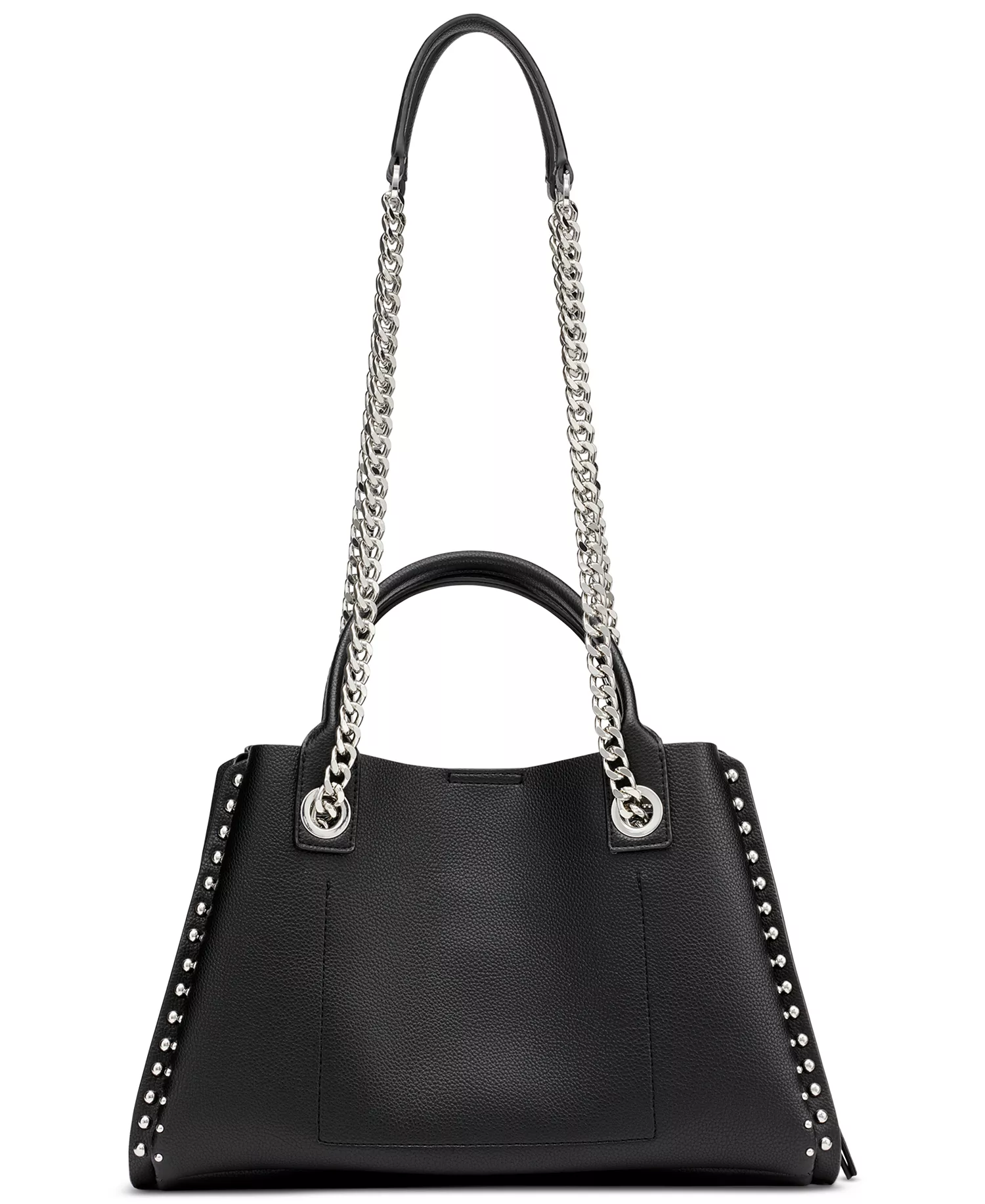 Josie Medium Studded Satchel - Black/silver - NO SIZE