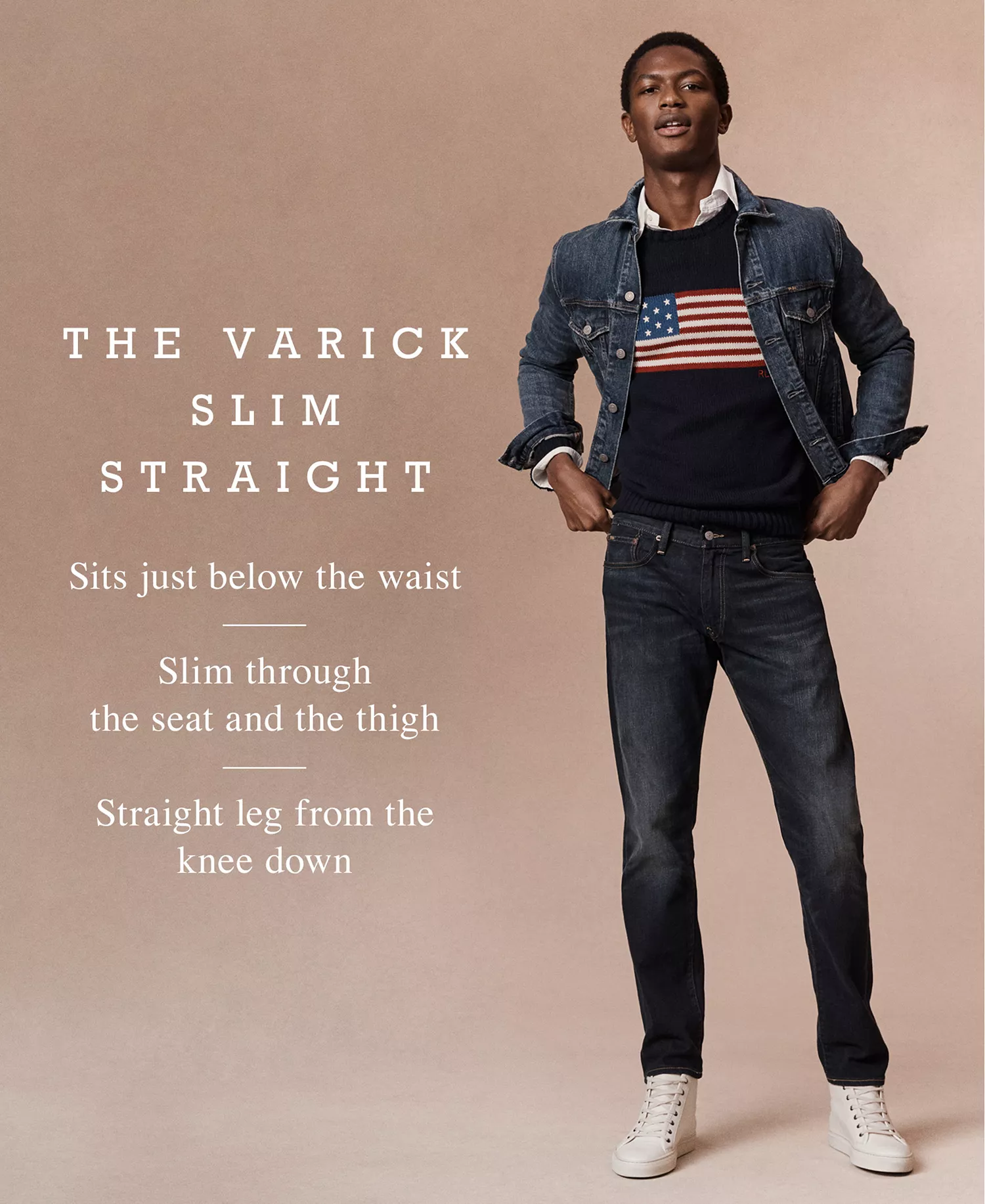 Men's Varick Slim Straight Jeans - Blue - 30 - 30
