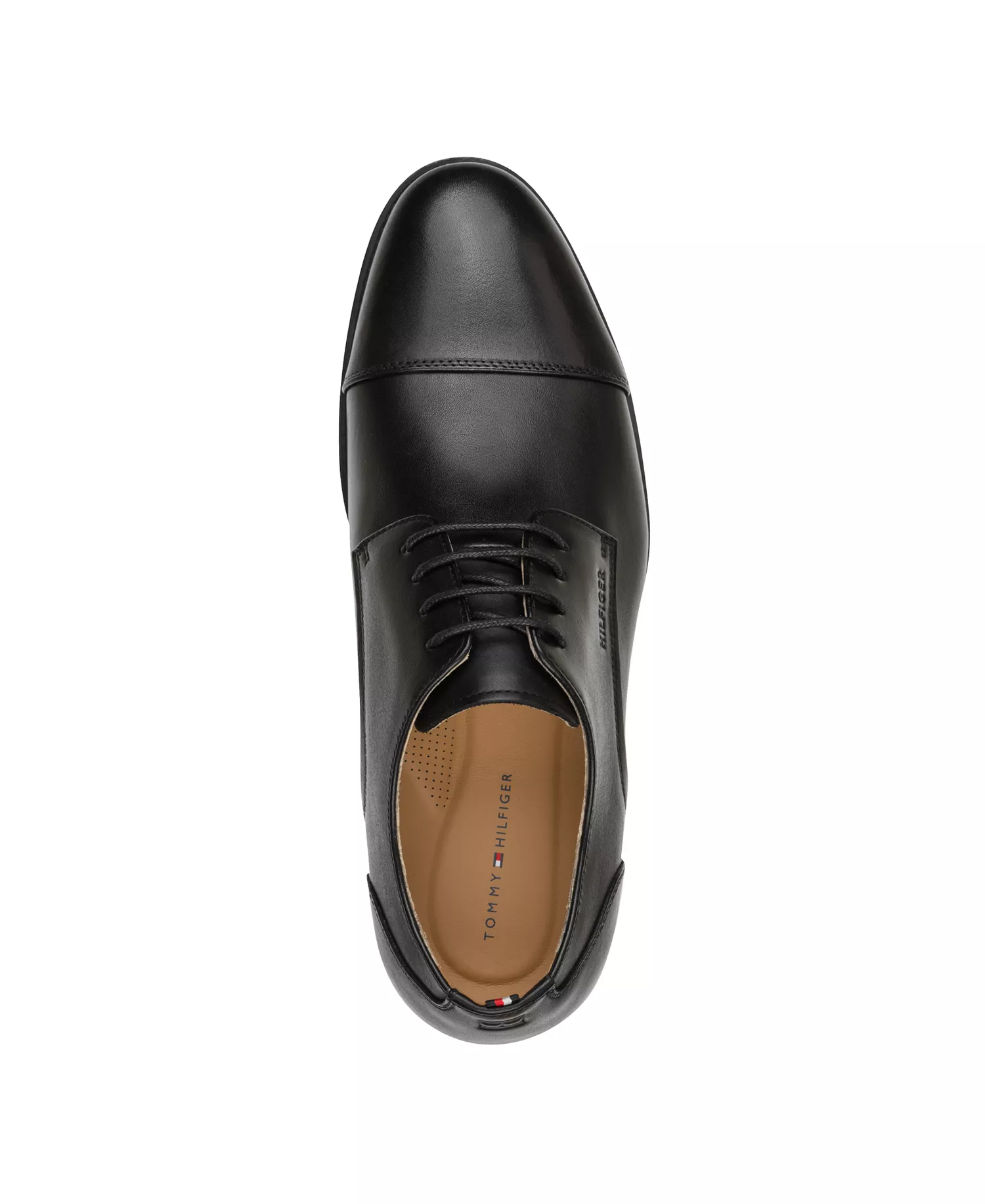 Men's Creagan Leather Derby Dress Shoes - Black Leather - 10.5M