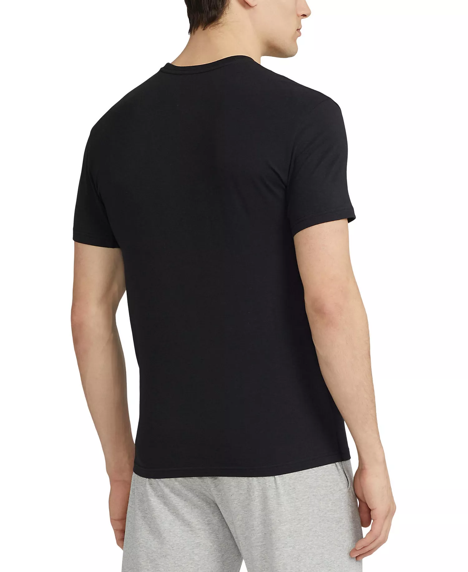 Men's 3-Pack 4D Flex Cooling Crewneck Undershirts - Polo Black - L