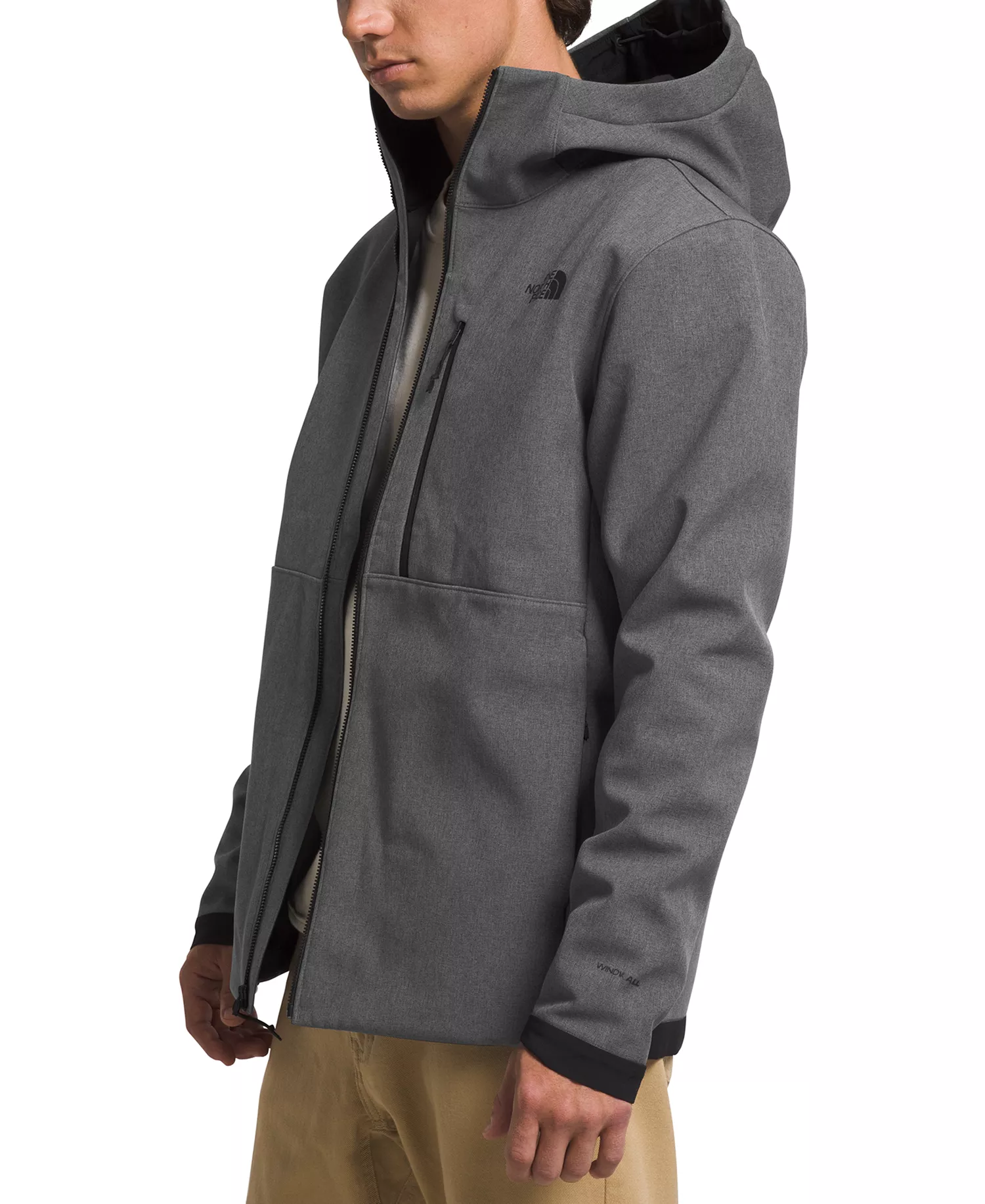 Men's Apex Bionic 3 Zip-Front Hoodie Jacket - Tnf Dark Grey Heather-npf - S