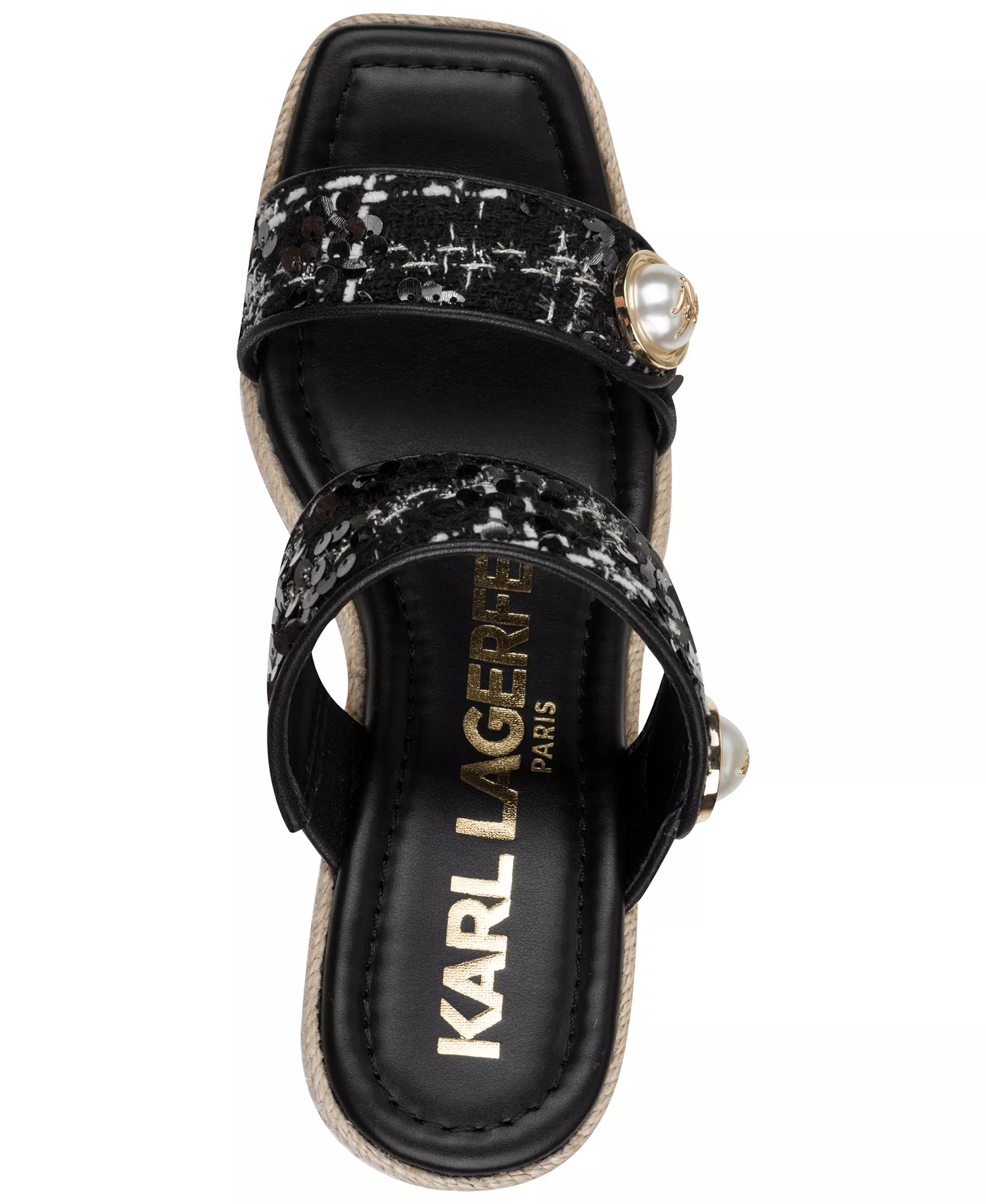 Women's Carsen Slip-On Wedge Sandals - Black - 10