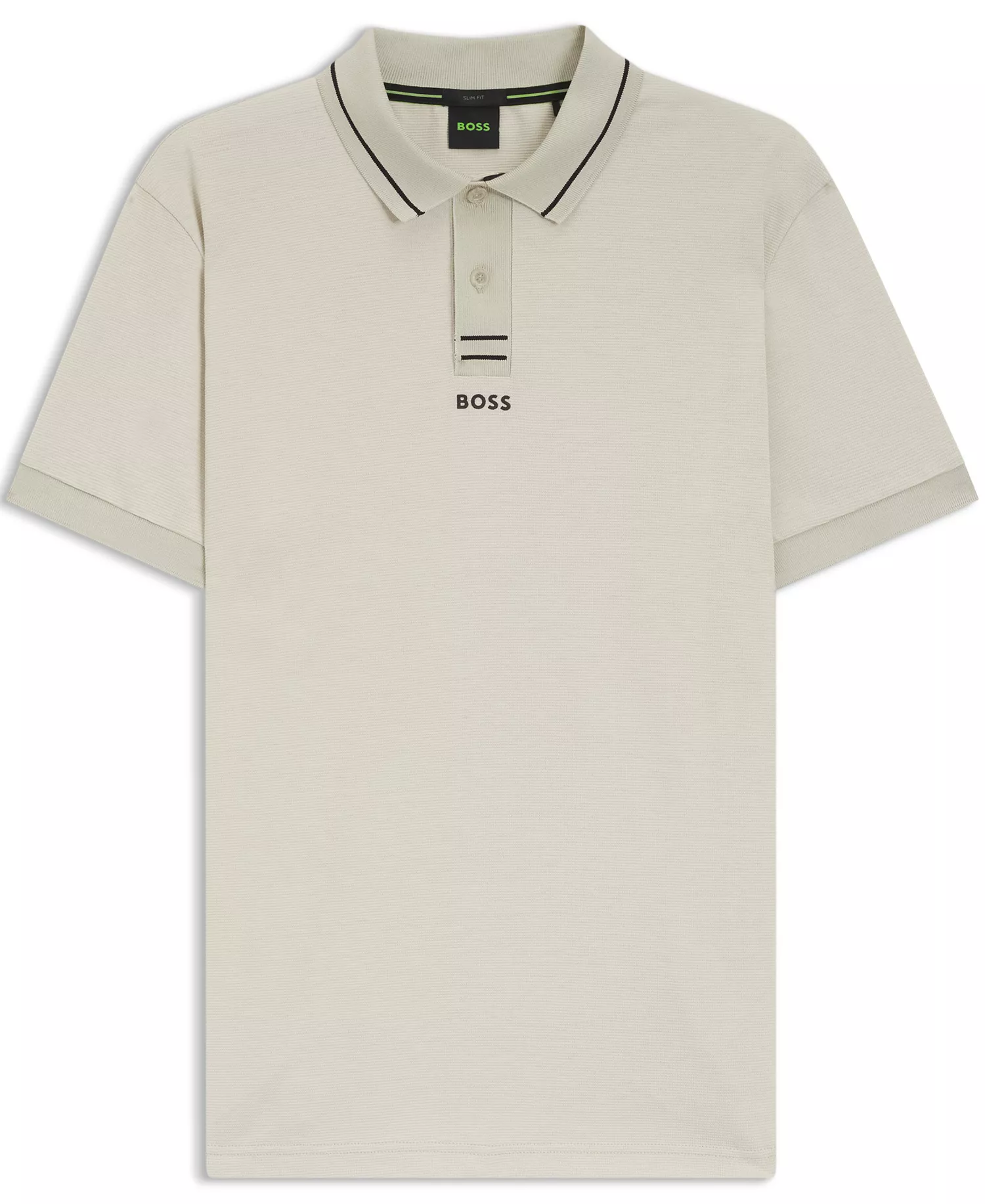 Men's Cotton Pique Slim-Fit Polo Shirt - Open Beige - L