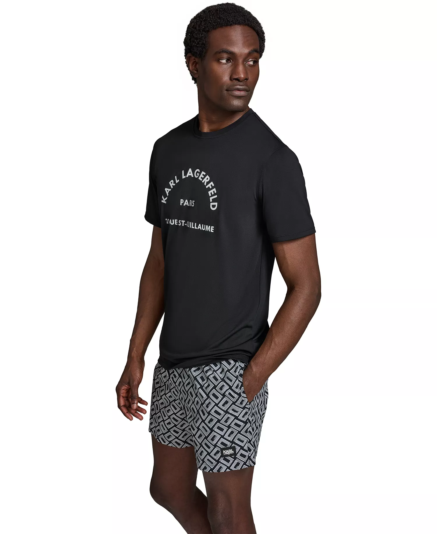 Men's Short-Sleeve Arch Logo Rashguard - Black - 2XL