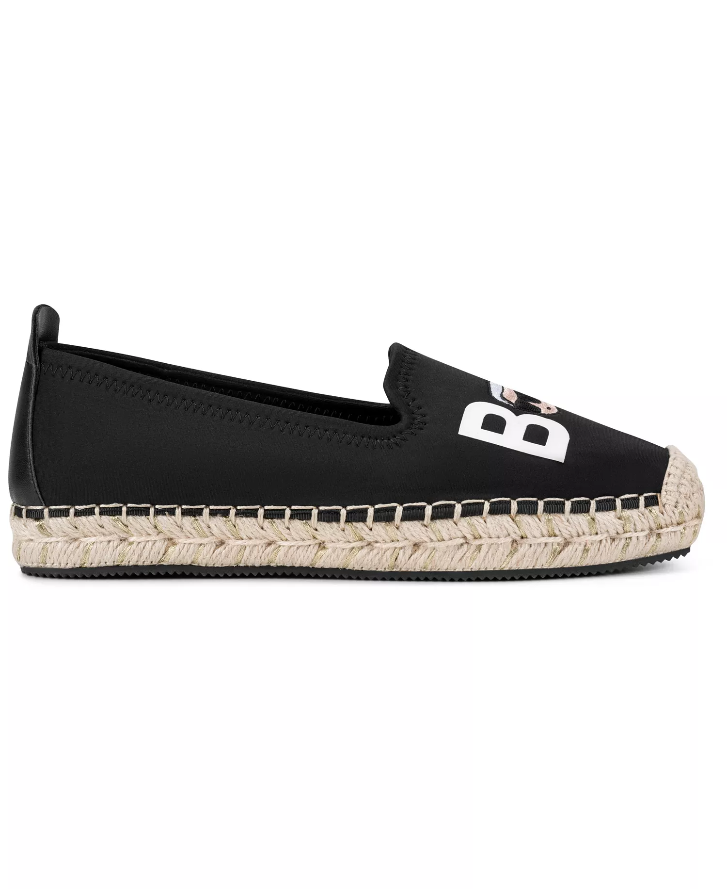 Women's Michaela Bonjour Slip-On  Espadrilles Flats - Black - 10M