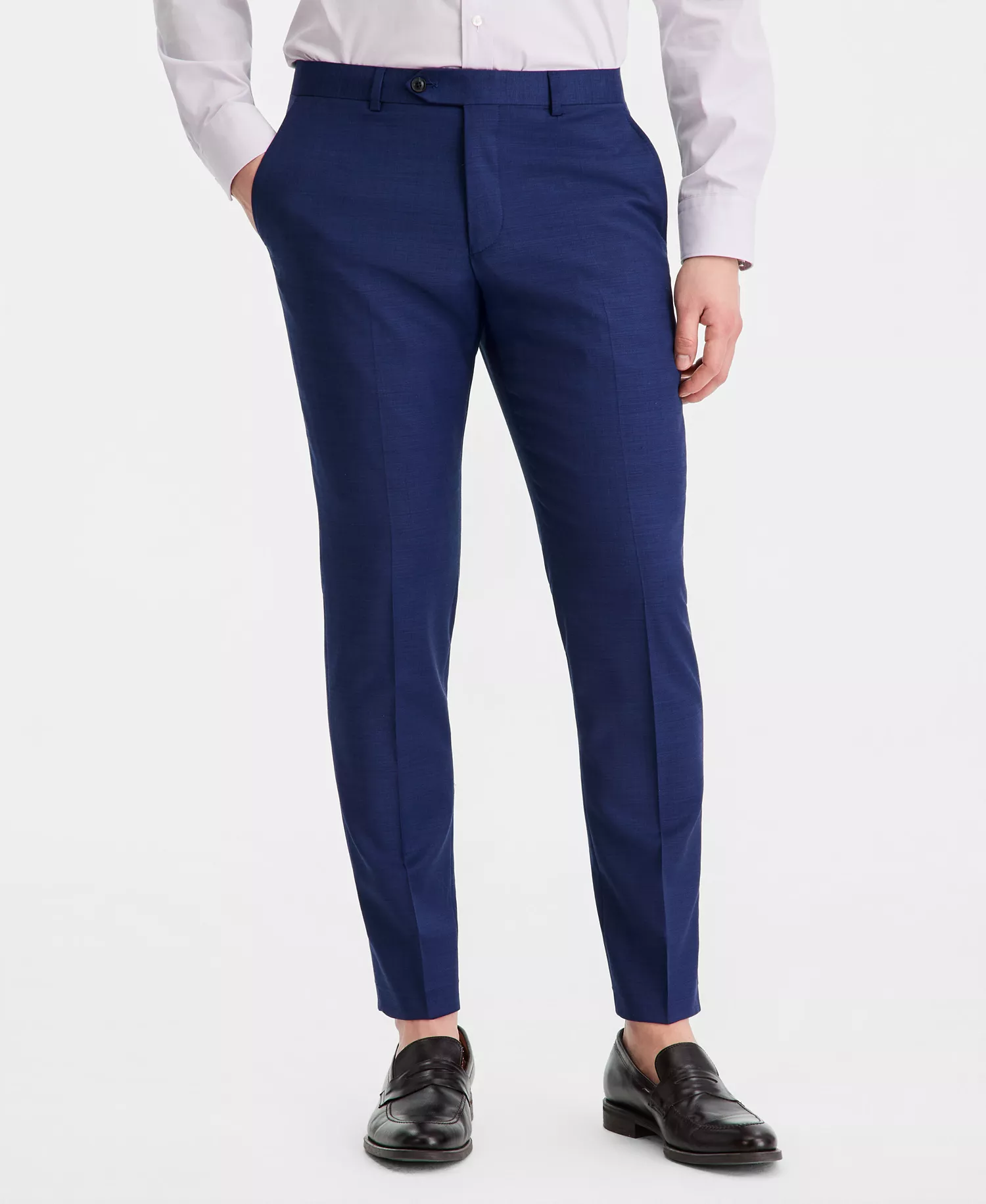 Men's Modern-Fit Wool Blend Suit Separate Pant CLOSE OUT! - Bright Navy - 30x30