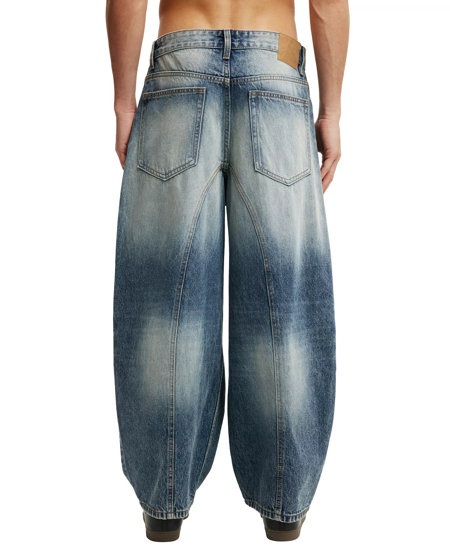 Men's Baggy Balloon Jeans - Riot blue - 26