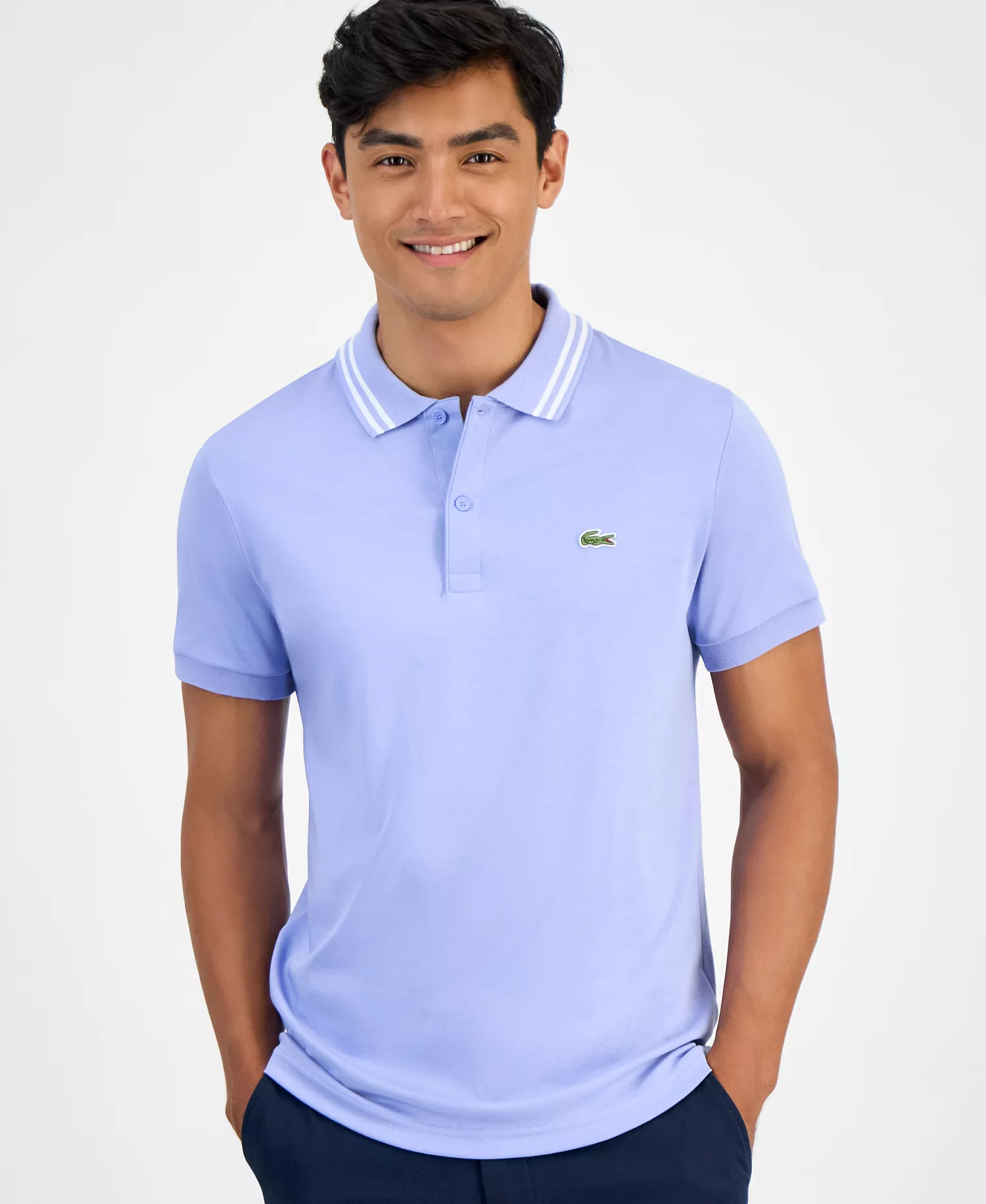 Men's Regular Fit Pima Cotton Polo - 5QD DELPHI - 2XL