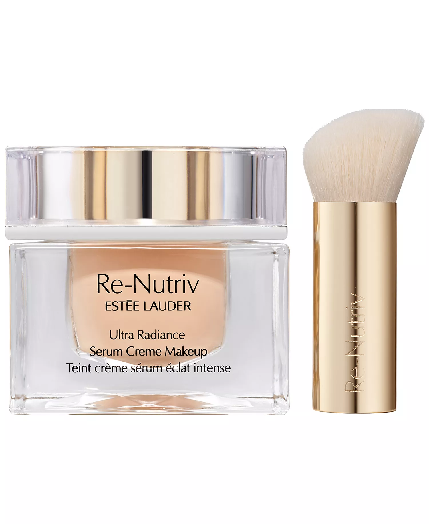 2-Pc. Re-Nutriv Ultra Radiance Serum Creme Makeup Foundation with Brush Set - 1C0 Cool Porcelain - No Size