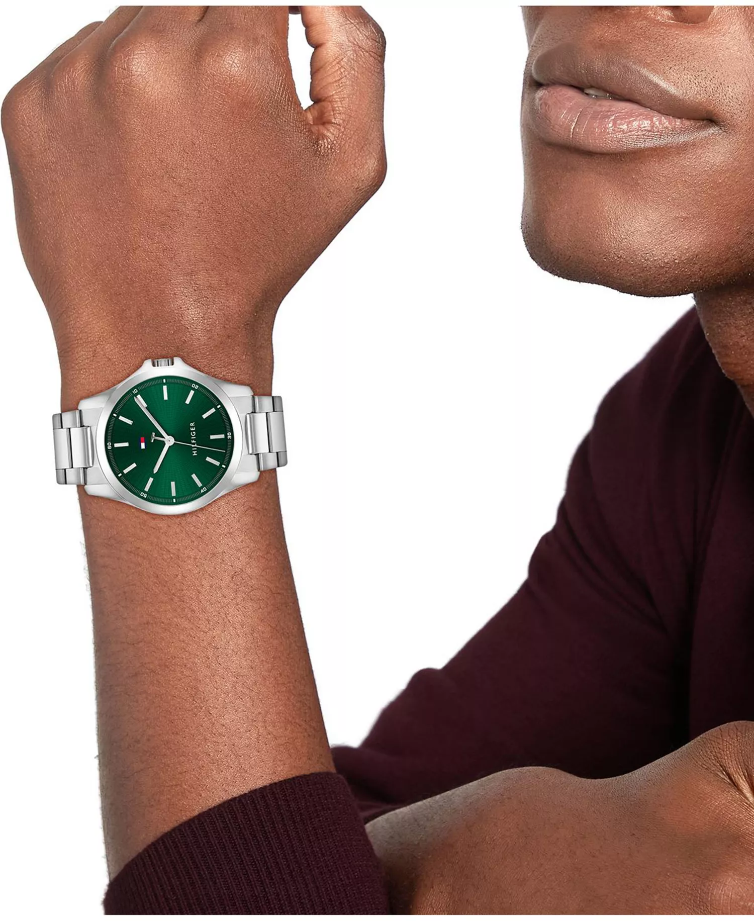 Men's Quartz Silver-Tone Stainless Steel Bracelet Watch 42mm - Silver - One Size Fits All