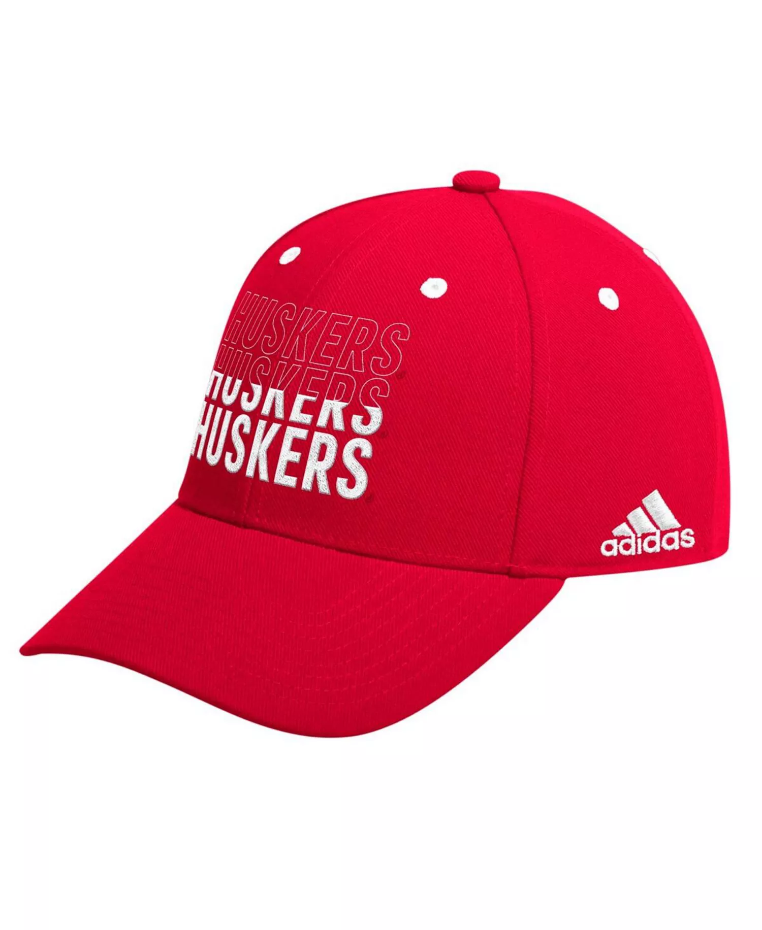 Men's Scarlet Nebraska Huskers Seasonal Half Font Adjustable Hat - Red - OS