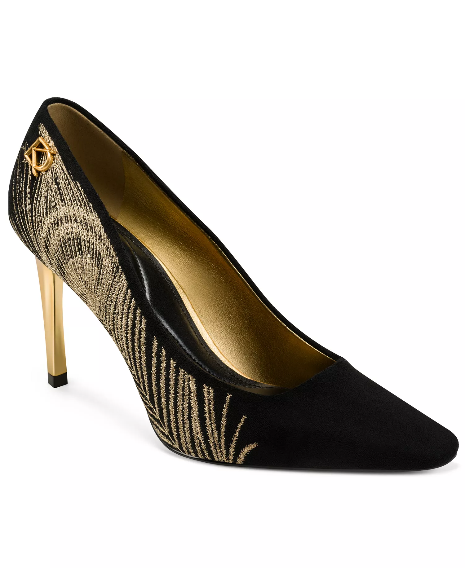 Women's Savita Stiletto Heel High Pumps - Black/ Gold - 10M