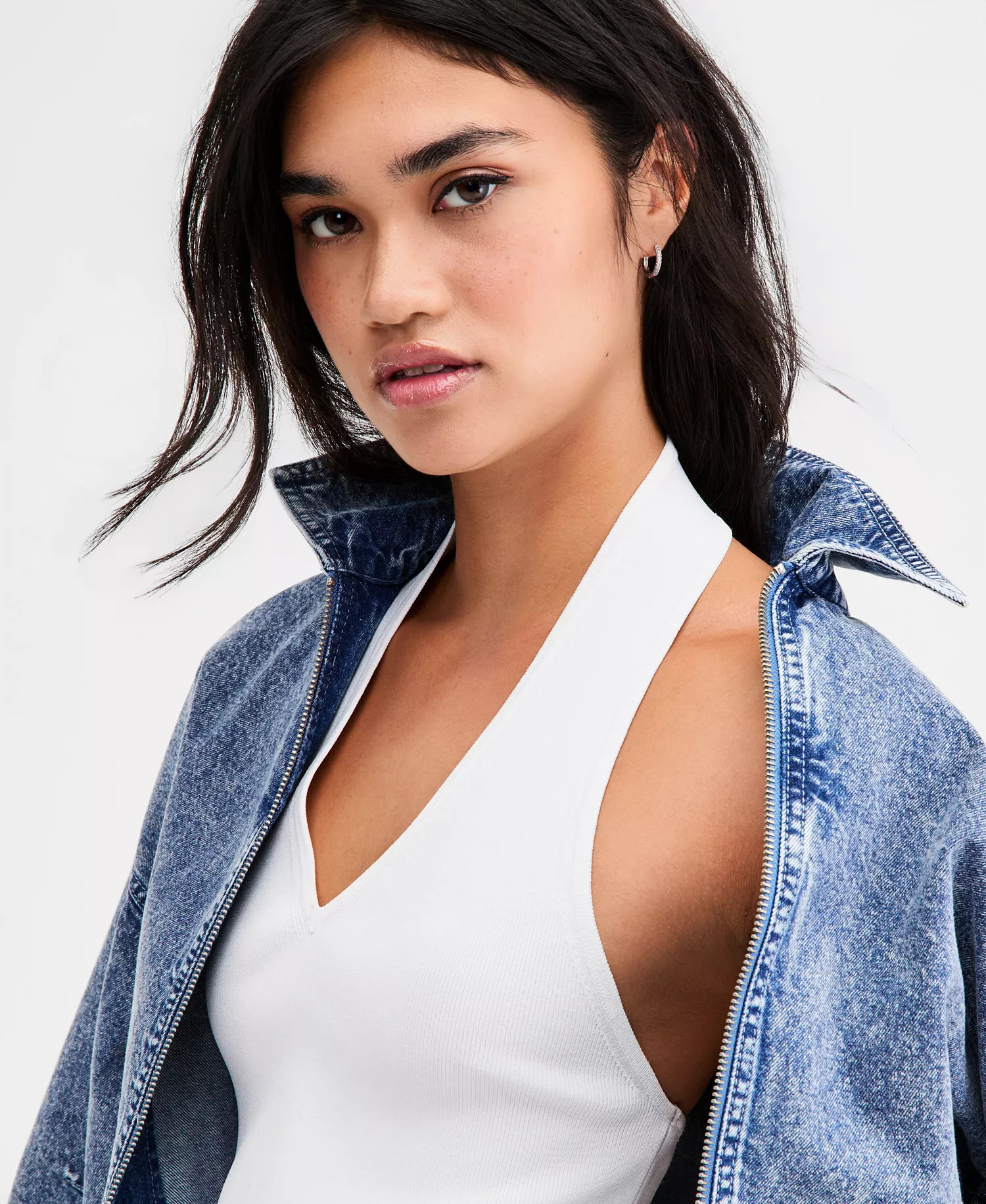 Women's Ribbed Halter Top, Macy's Exclusive - Bright White - L