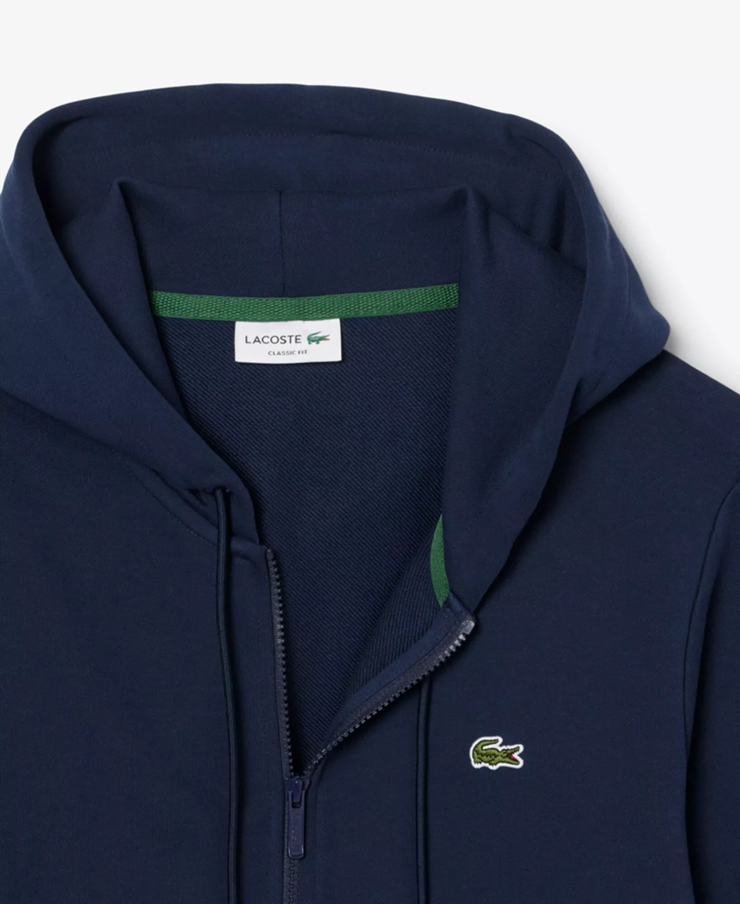 Men's Zip-Up Fleece Hoodie - 1Navy Blue - 2XL