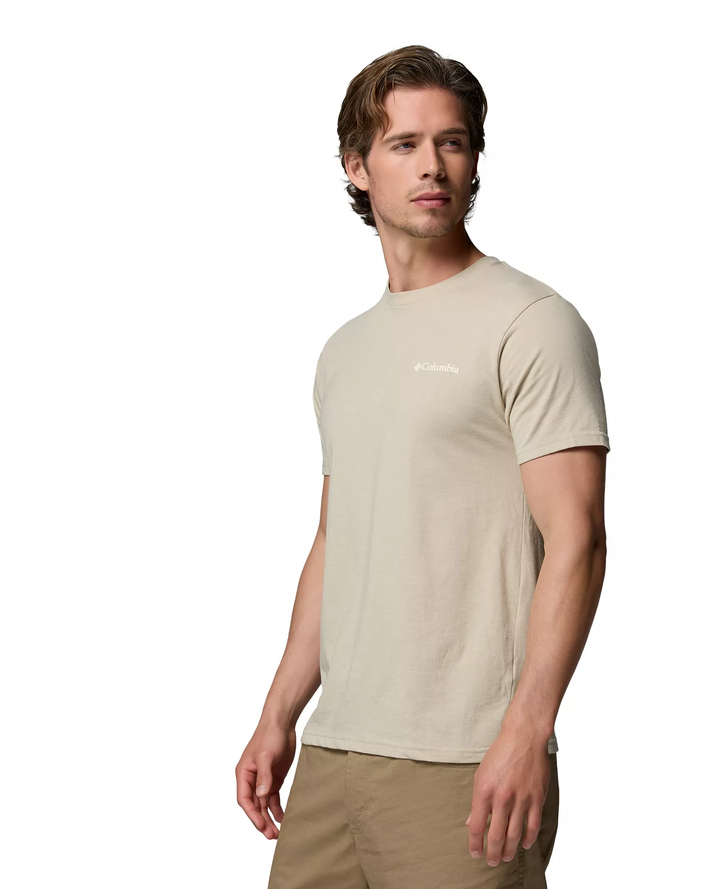 Men's Roundabout Graphic T-Shirt - FOSSIL HEATHER - L