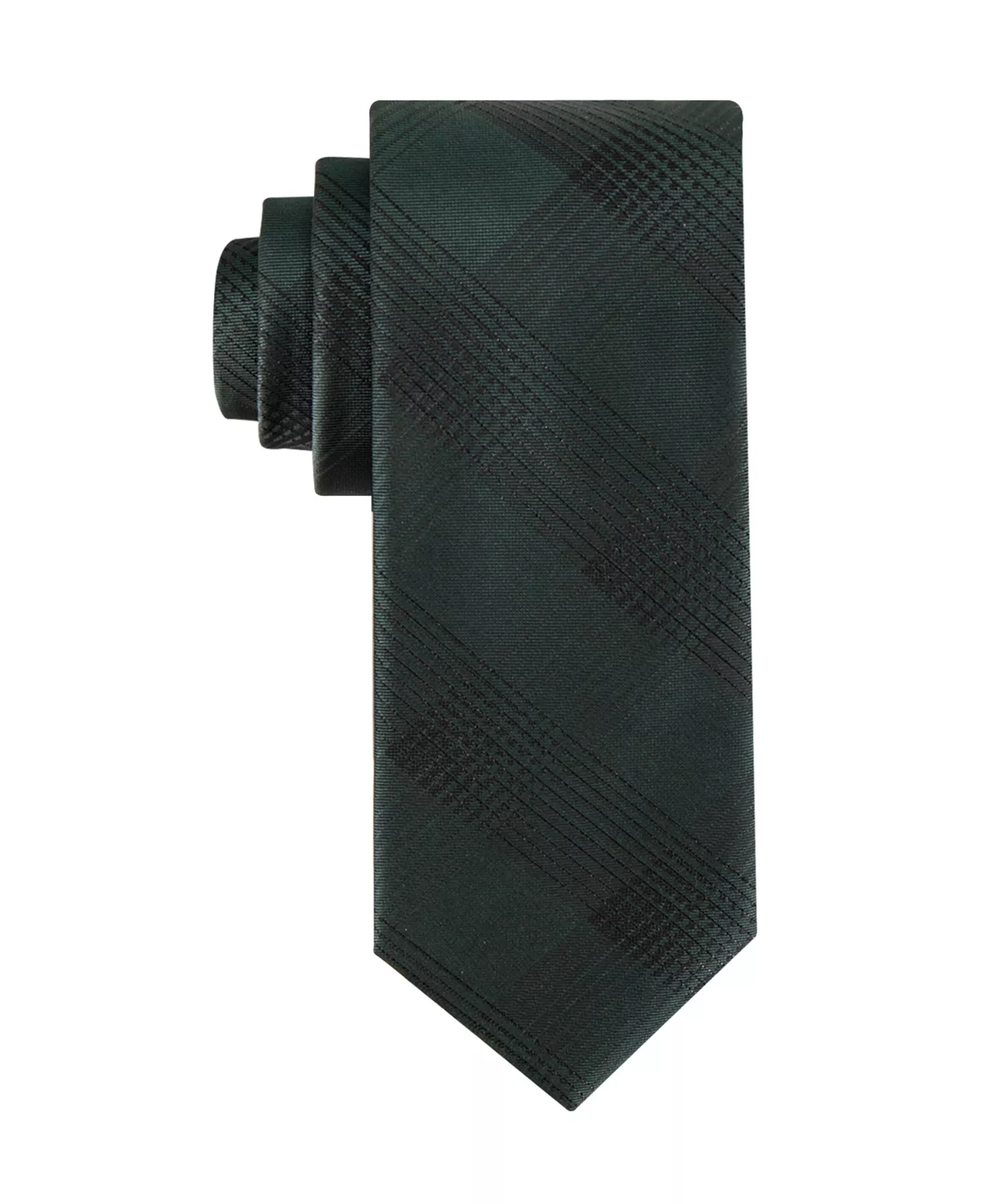 Men's Evelyn Lurex Plaid Tie - Olive - ONE SIZE