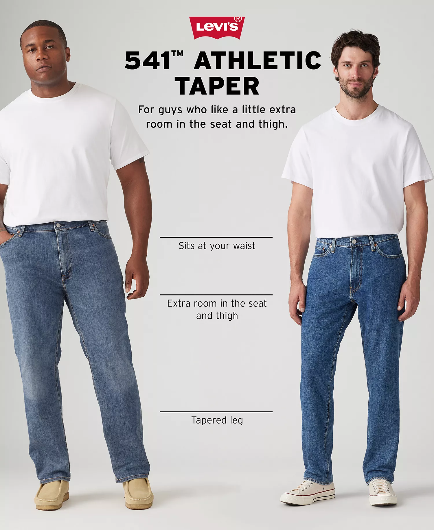 Men's Big & Tall 541™ Athletic Fit Stretch Jeans - Cleaner - 32