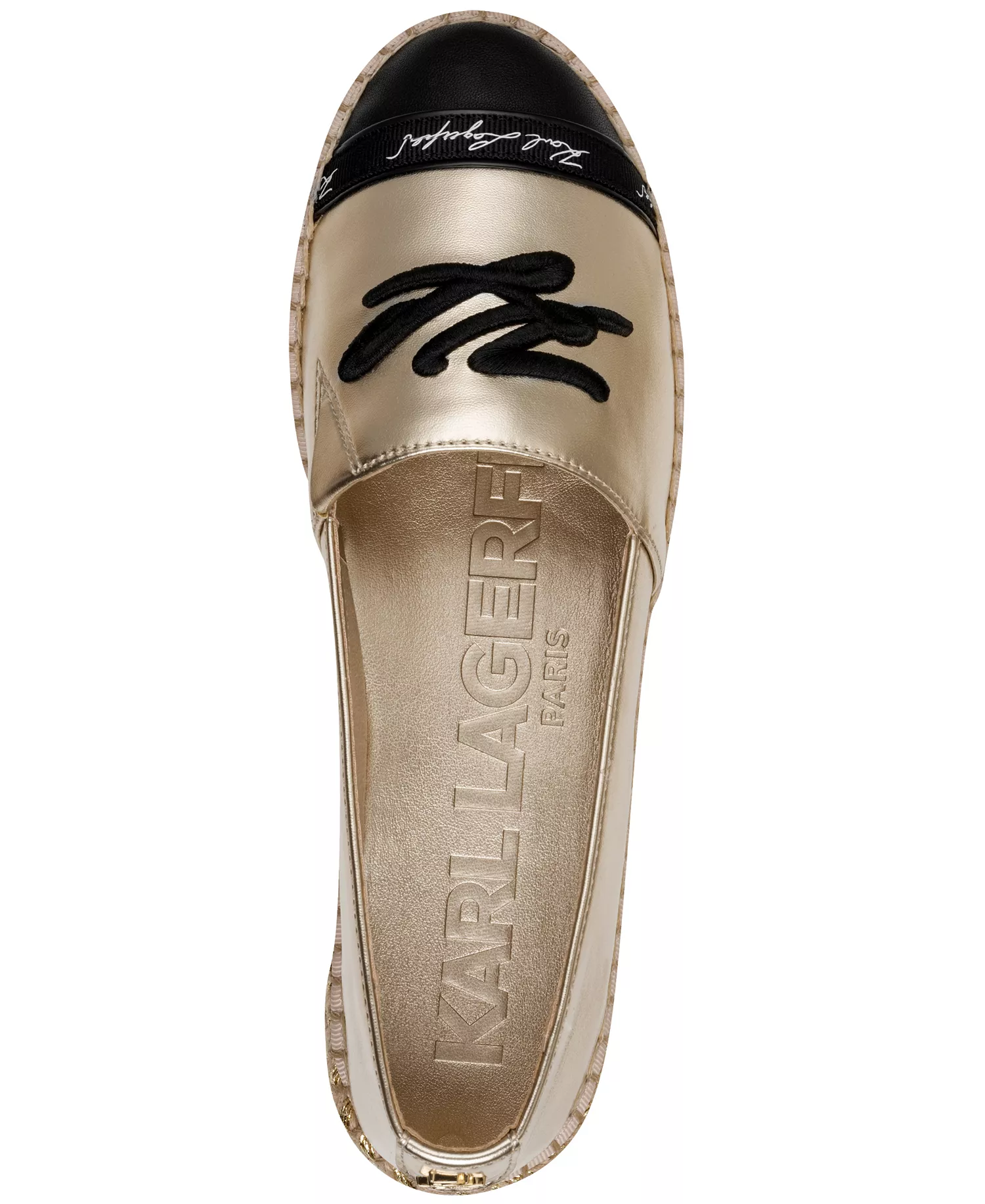 Women's Millicent Slip-On Espadrilles - White Gold/Black - 5.5