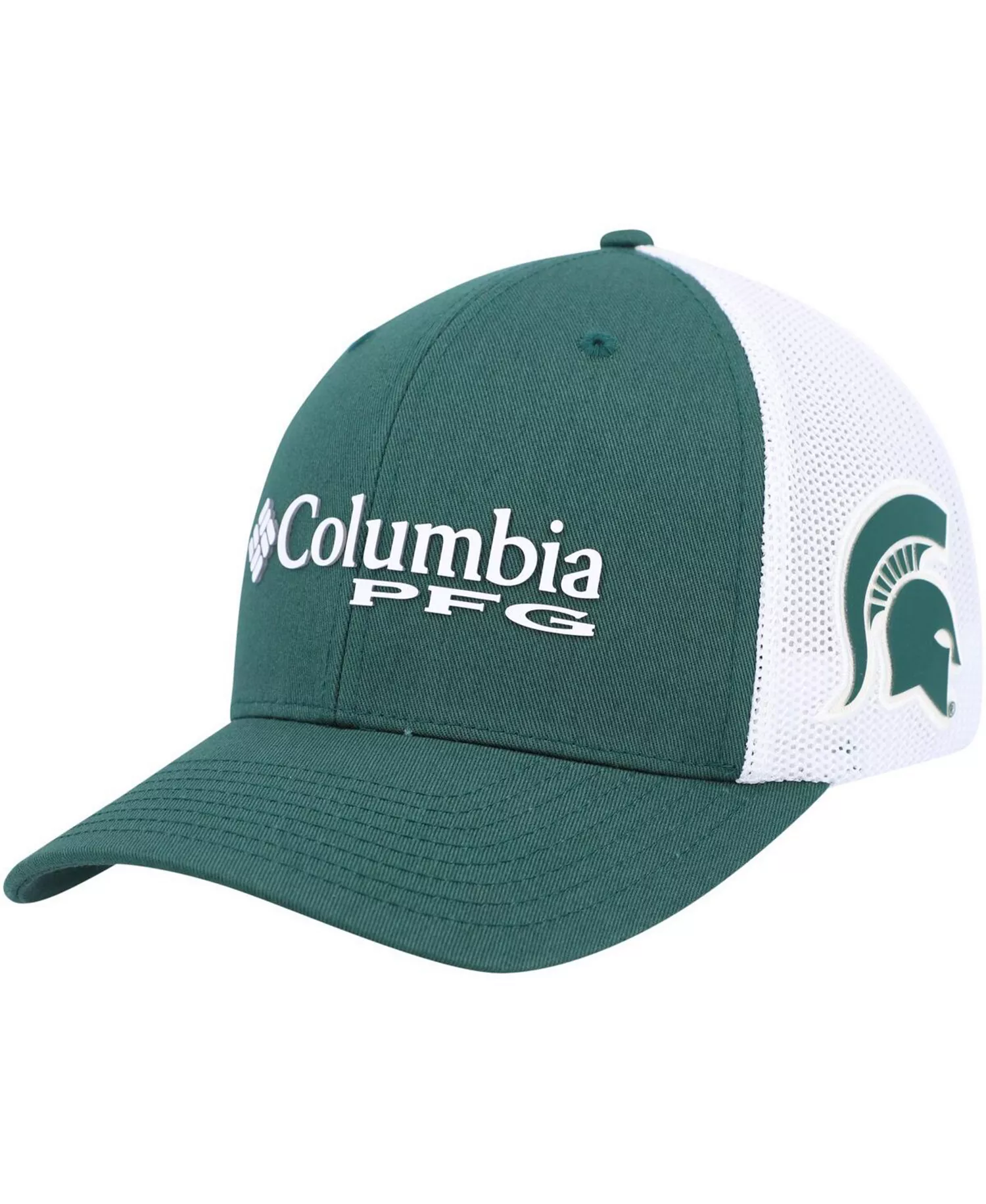 Men's Green, White Michigan State Spartans PFG Flex Hat - Green, White - L/XL