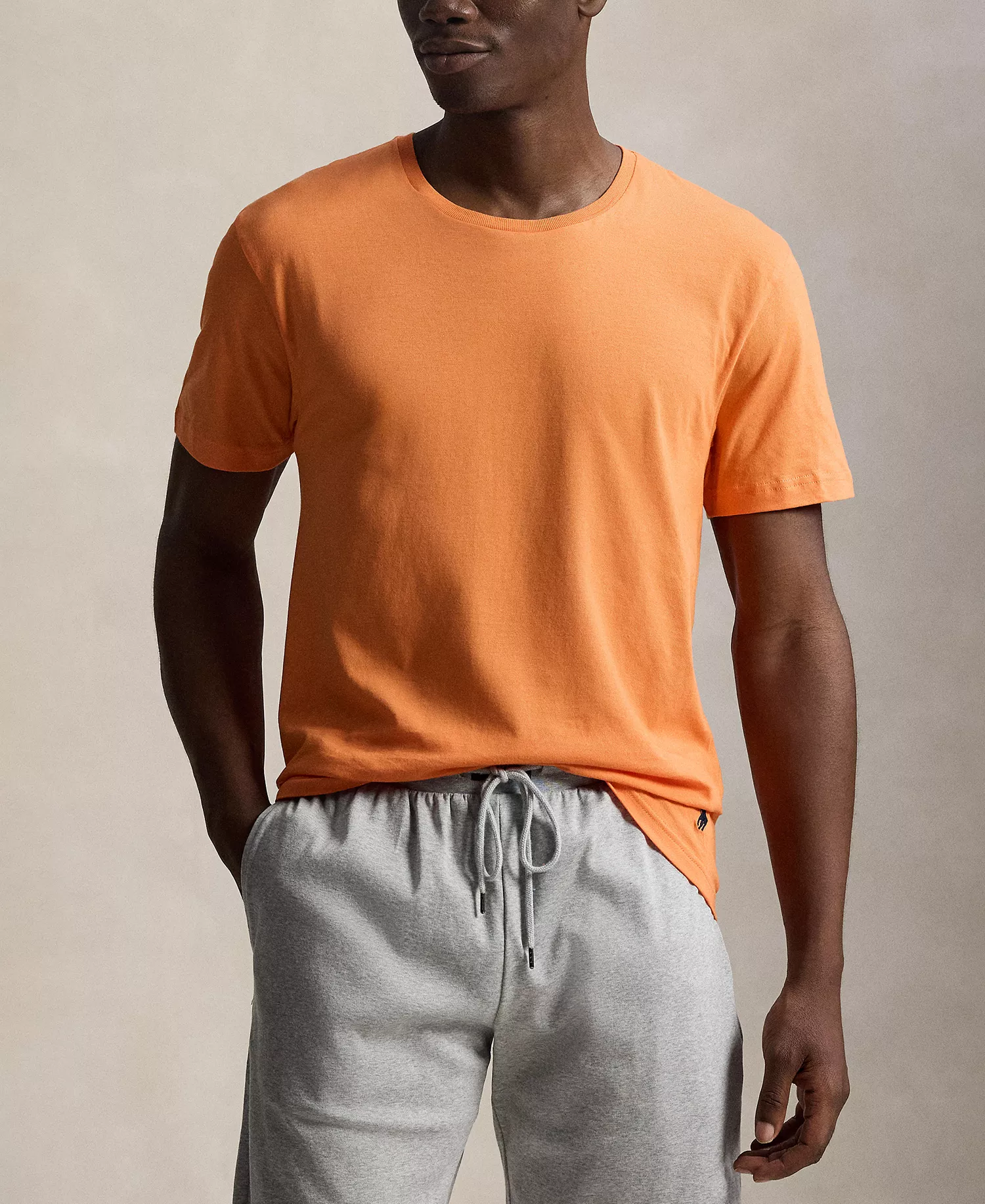 Men's 3-Pack Classic Cotton Crew Undershirts - Fall Royal/Harbor Island Blue/May Orange - L