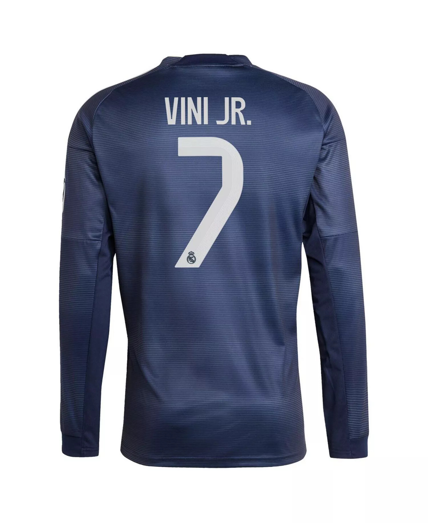 Men's Vini Jr. Blue Real Madrid 2025/26 Home Long Sleeve Replica Player Jersey - Blue - XL