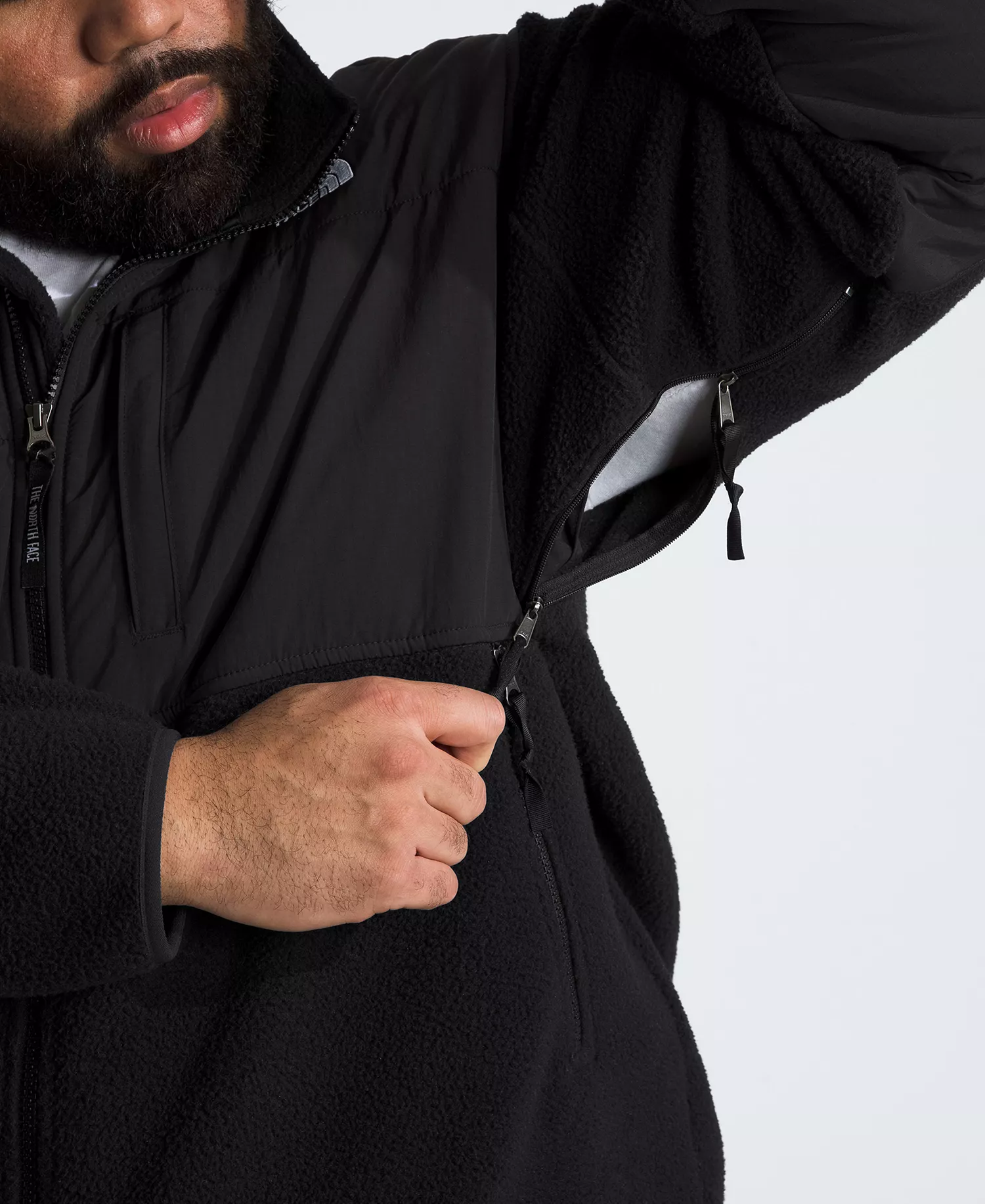 Men's Big & Tall Retro Denali Jacket - Black - 2X