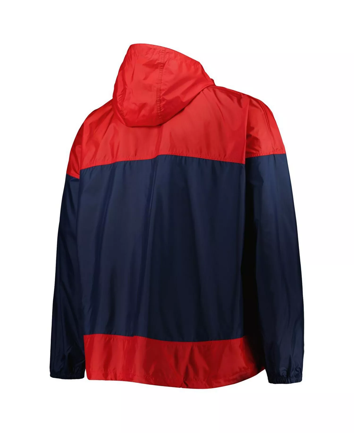 Men's Navy Atlanta Braves Flash Forward Challenger Big and Tall Omni-Shade Full-Zip Windbreaker - Navy - 1XB