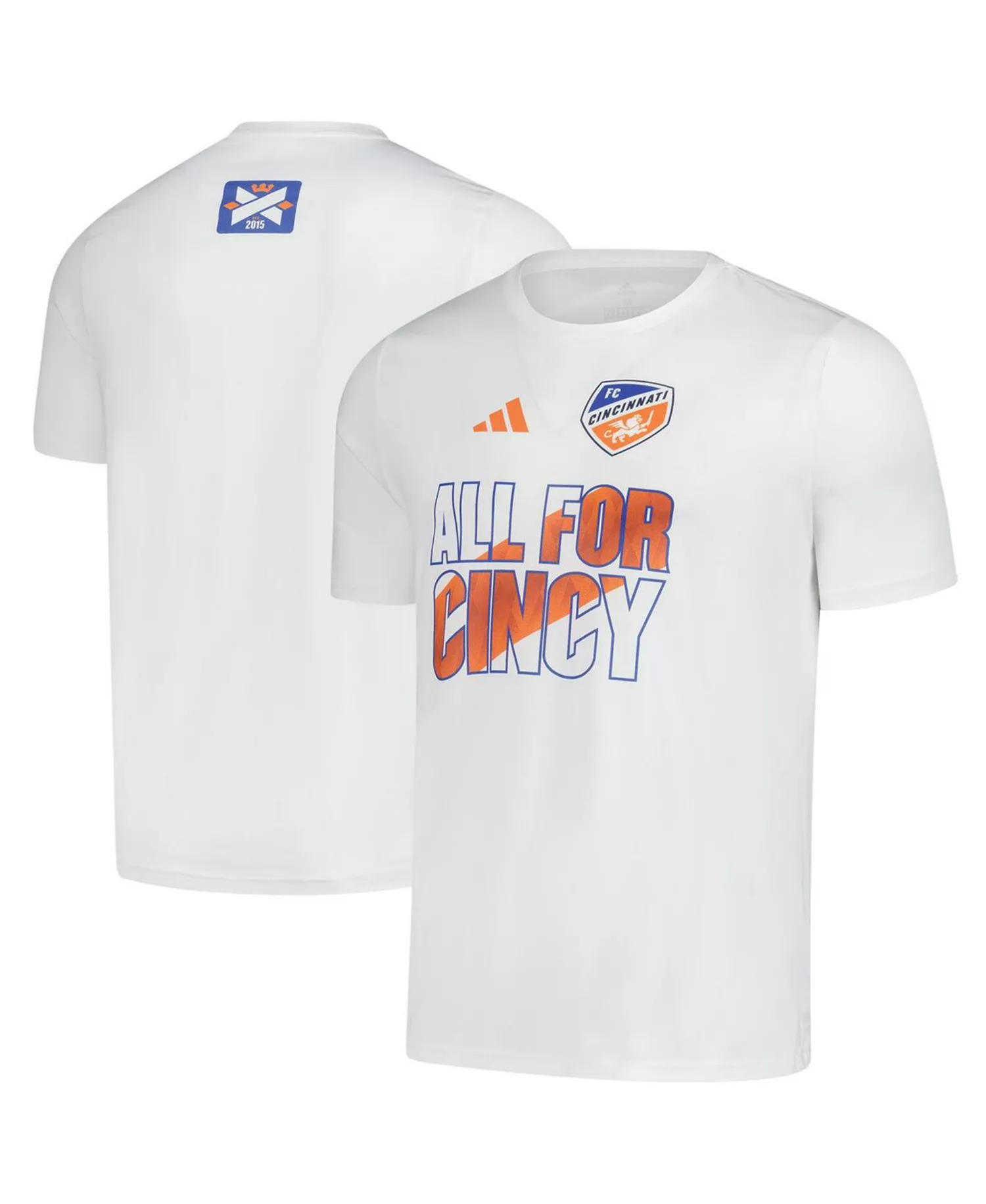 Men's White FC Cincinnati 2025 Jersey Hook AEROREADY T-Shirt - White - M