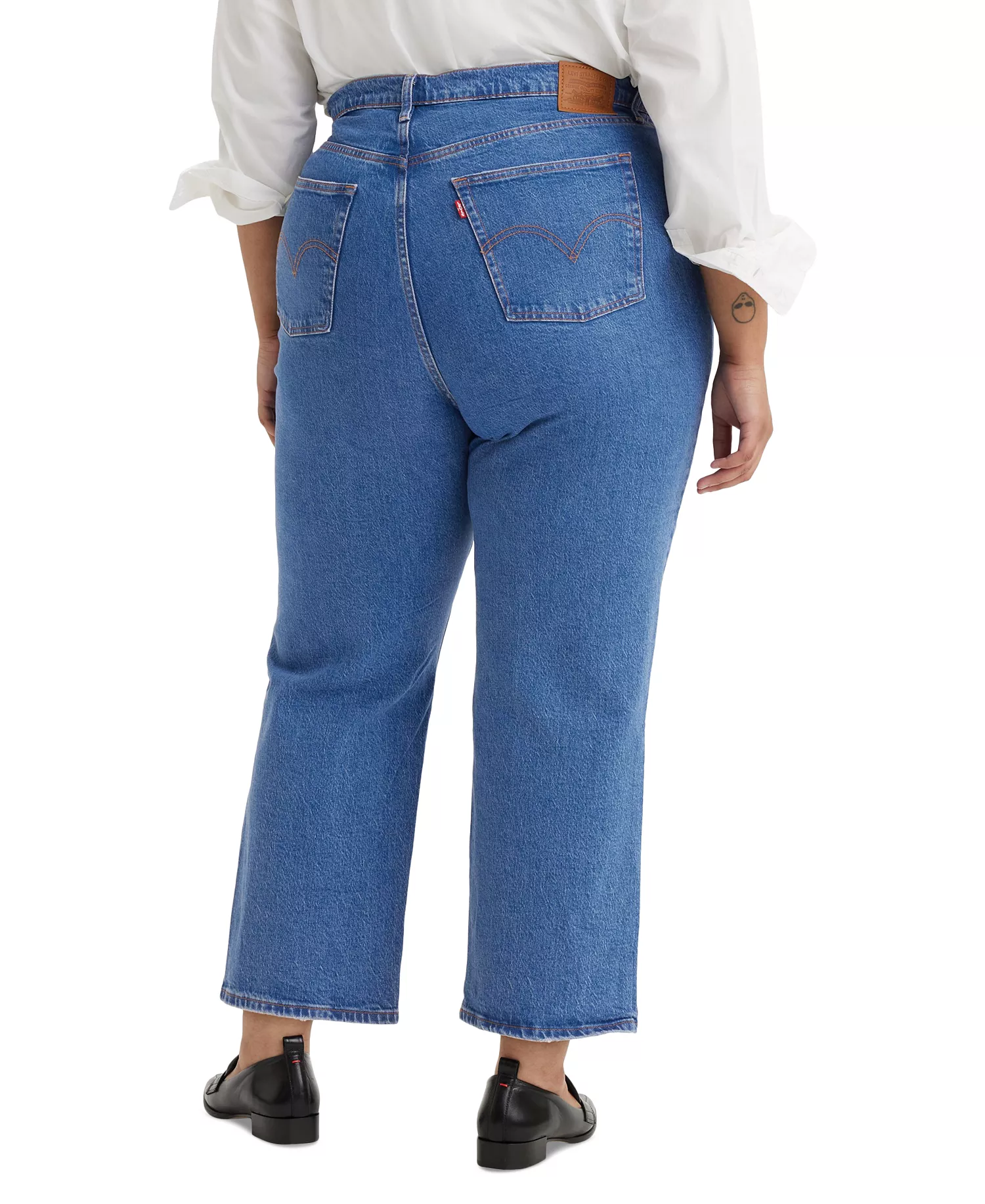 Plus Size Ribcage Straight-Leg Ankle Jeans - Jazz Pop - 14W
