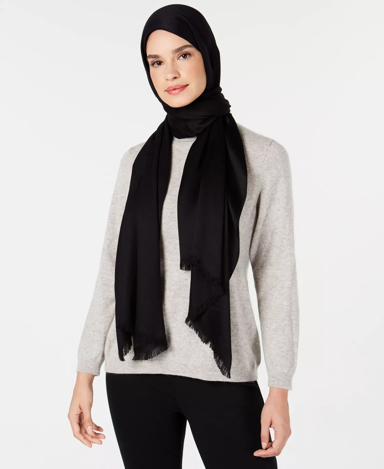 Wrap & Scarf in One, Created for Macy's - Black - ONE SIZE