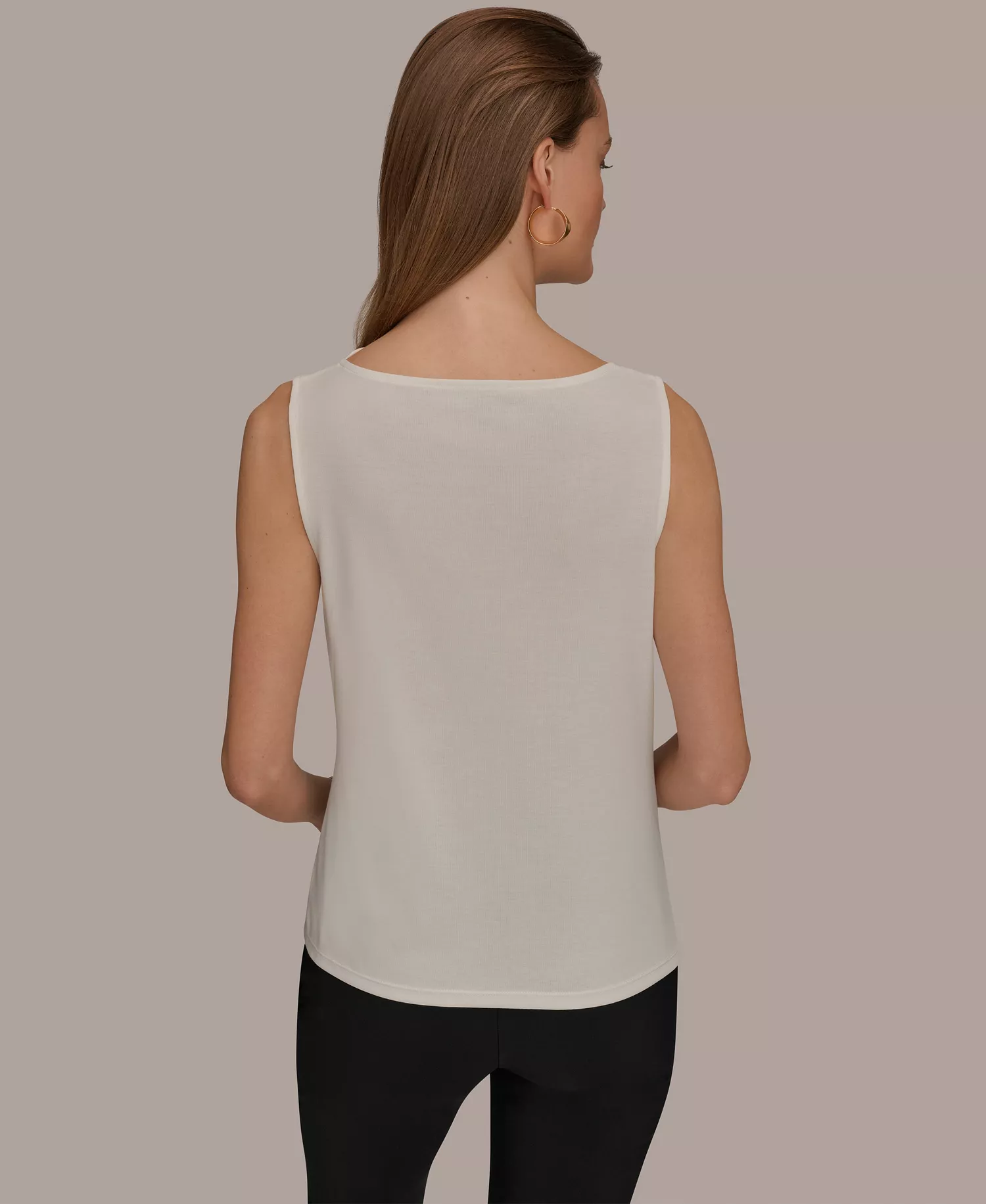 Women's Cowl Neck Top - Cream - L