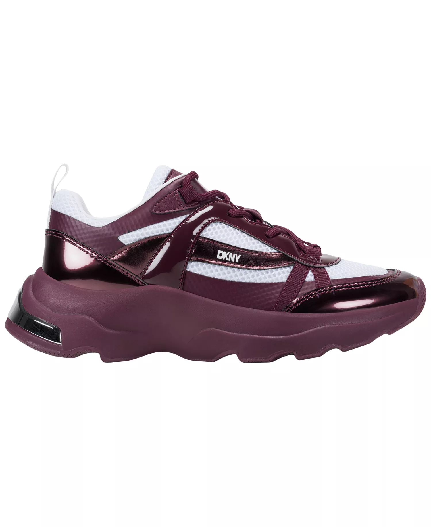 Women's Juna Lace-Up Sneakers - Burgundy - 5.5M