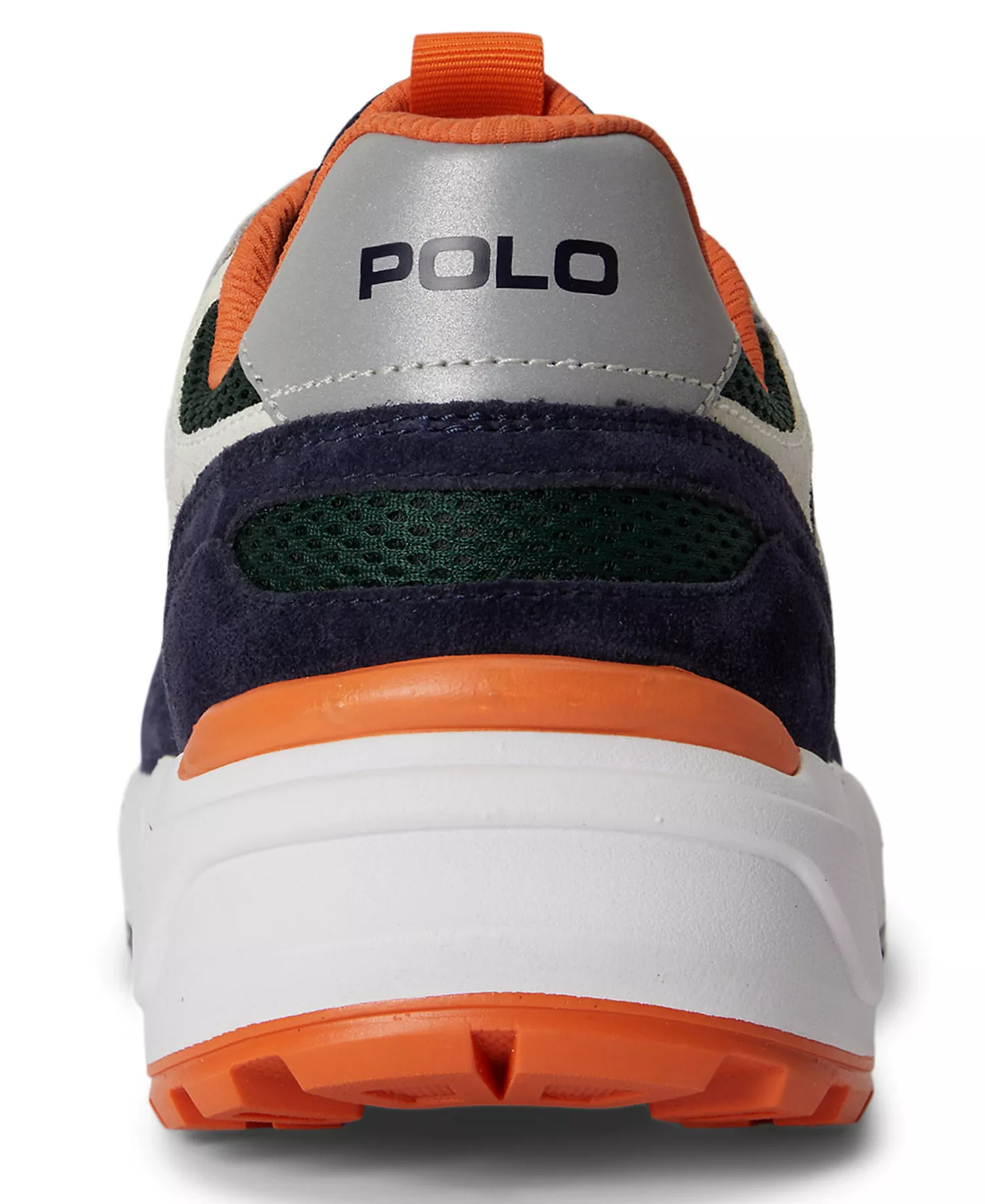 Men's Jogger Round Toe Sneakers - White/navy/forest/orange - 10.5D