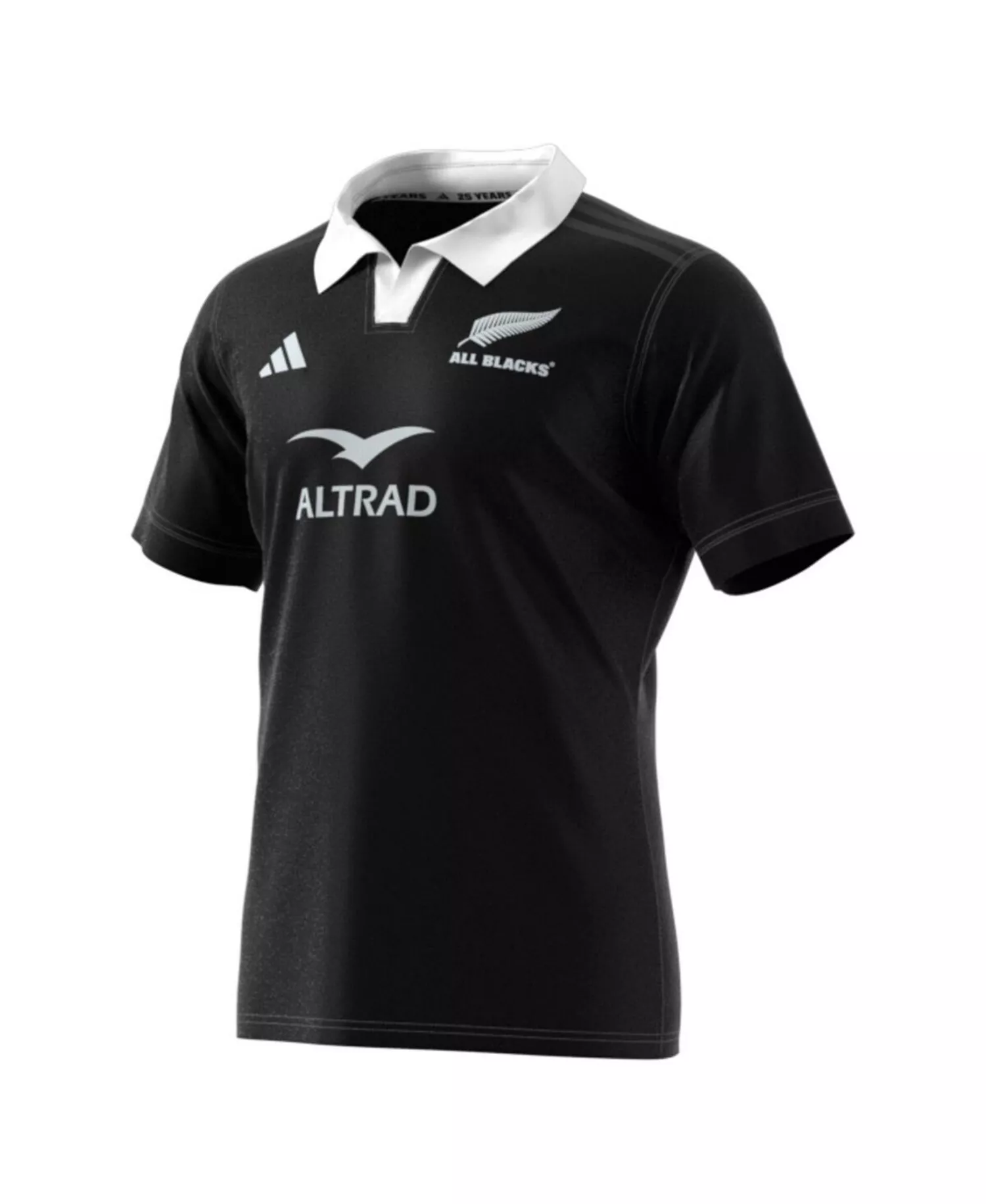 Men's Black New Zealand Rugby 2024/25 Home Replica Jersey - Black - 3XL