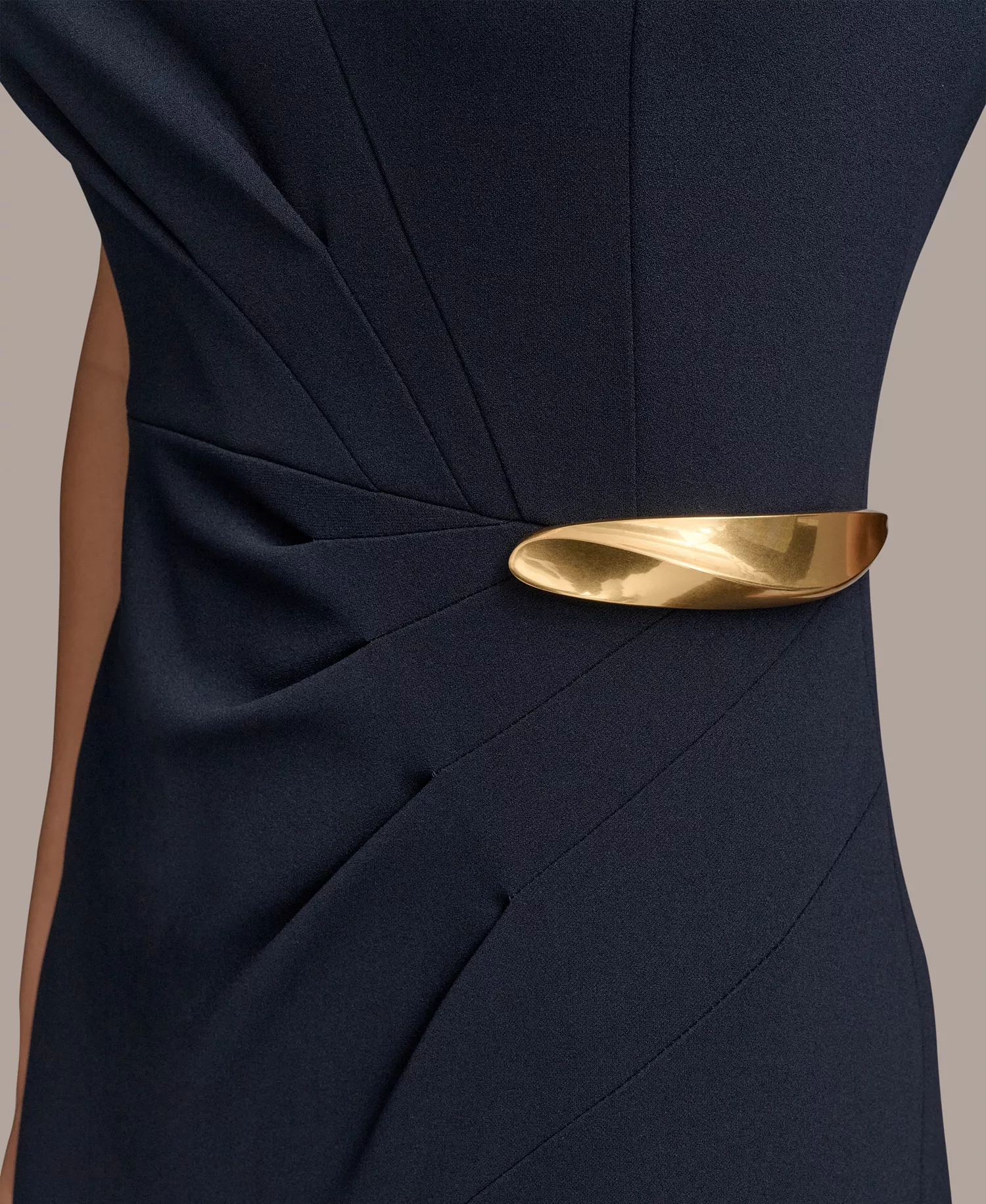 Women's Sleeveless Jewel Neck Sheath Dress - Indigo - 10