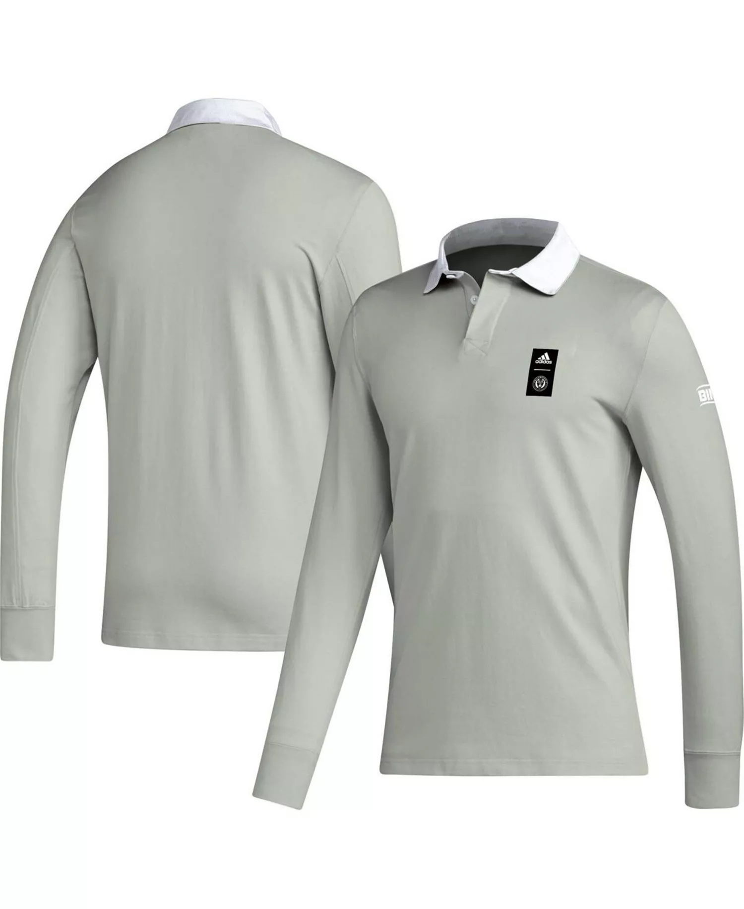 Men's 2023 Player Gray Philadelphia Union Travel Long Sleeve Polo Shirt - Gray - 2XL