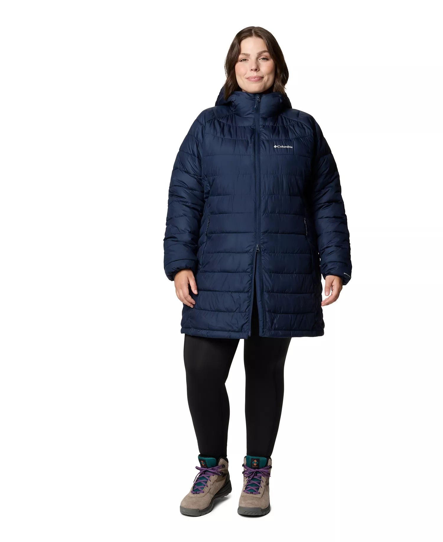 Plus Size Powder Lite II Mid Jacket - Collegiate Navy - 2X