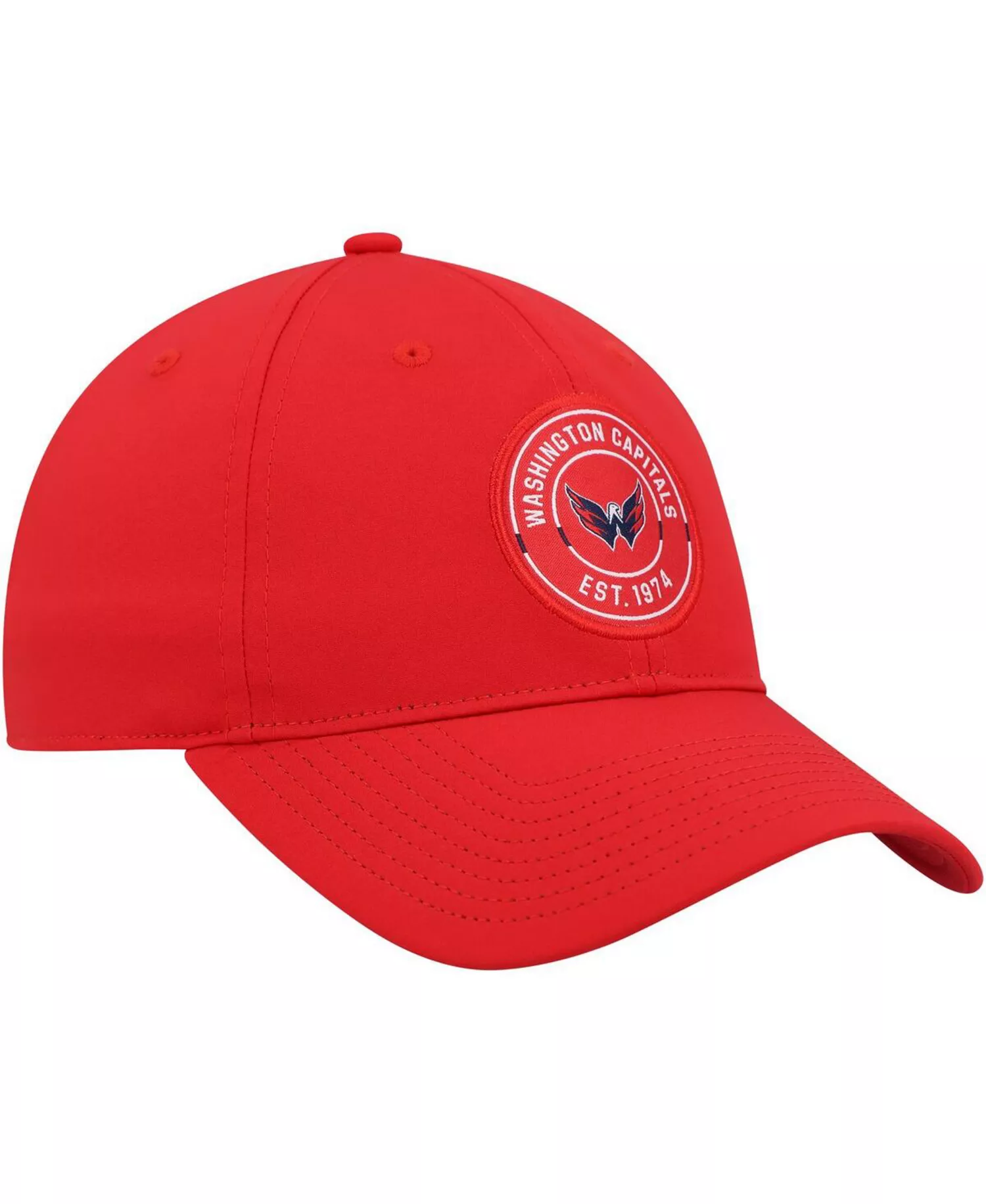 Men's Red Washington Capitals Team Circle Slouch Adjustable Hat - Red - One Size Fits All