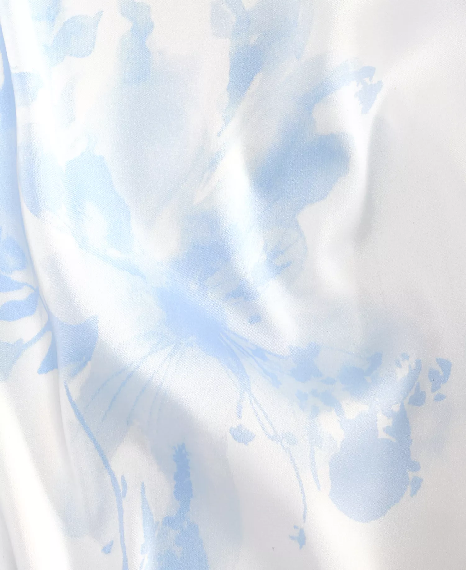 Women's Stretch Satin Short-Sleeve Pajama Set, Exclusively at Macy's - Amira Blooms - L