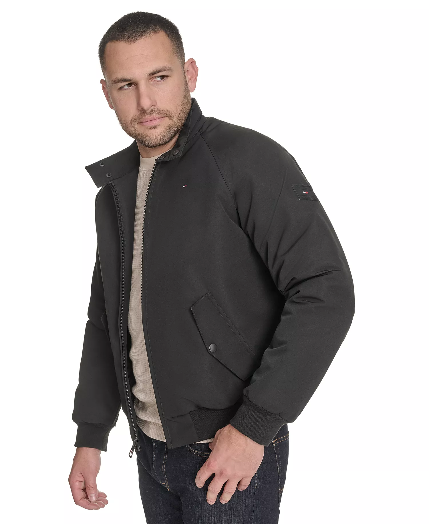 Men's New Modern Bomber - Black - 2XL