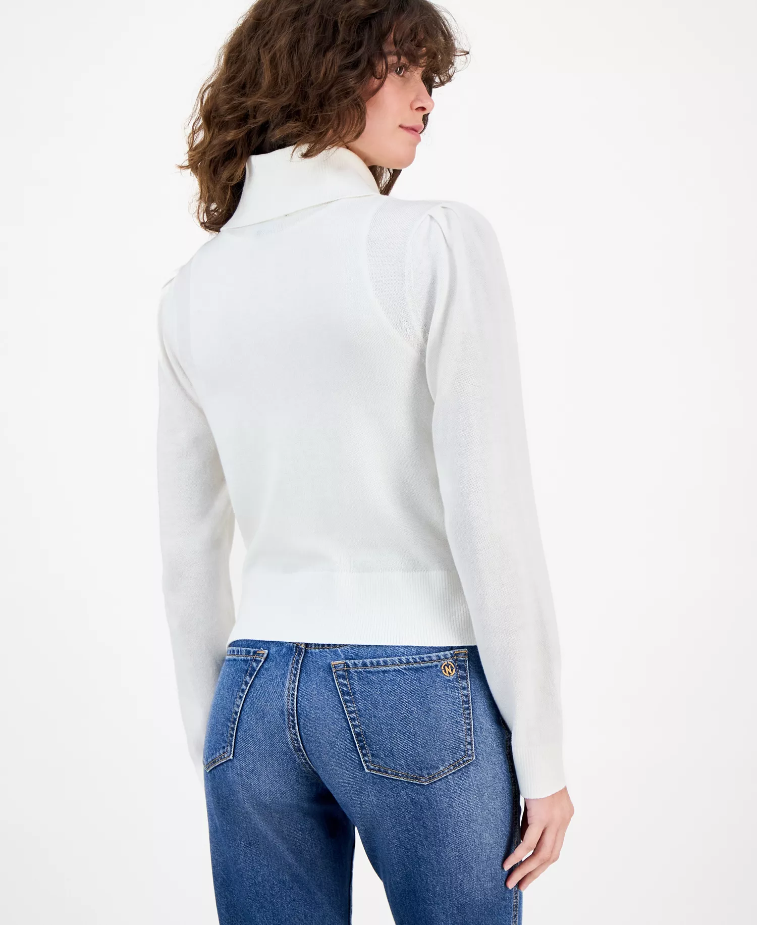 Nautica Women's Cotton Zip-Front Cardigan Sweater - Ivory - L