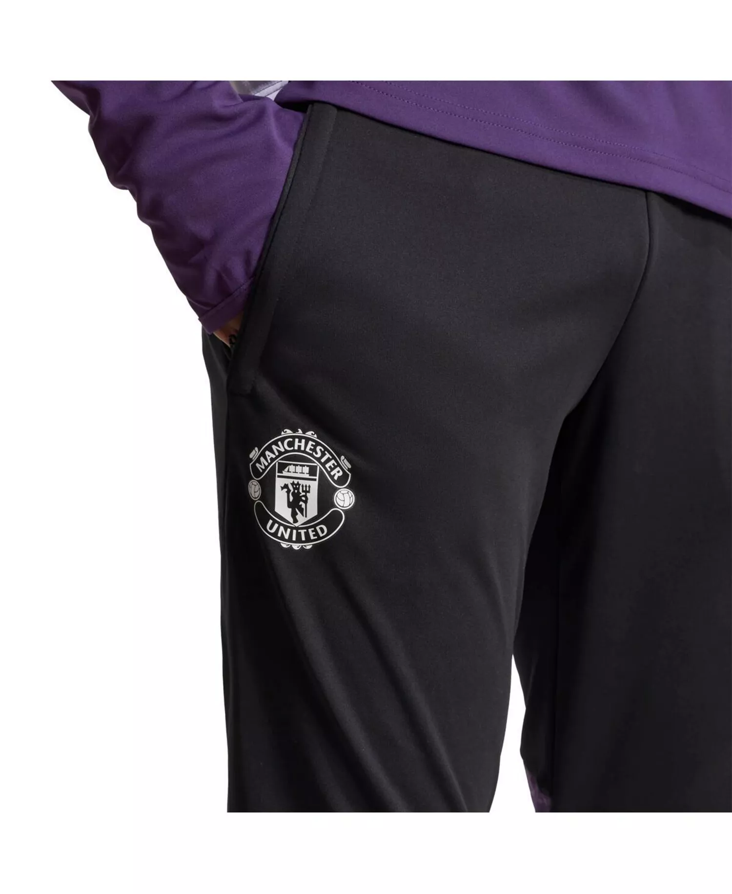 Men's Black Manchester United 2025/26 AEROREADY Training Pants - Black - 2XL