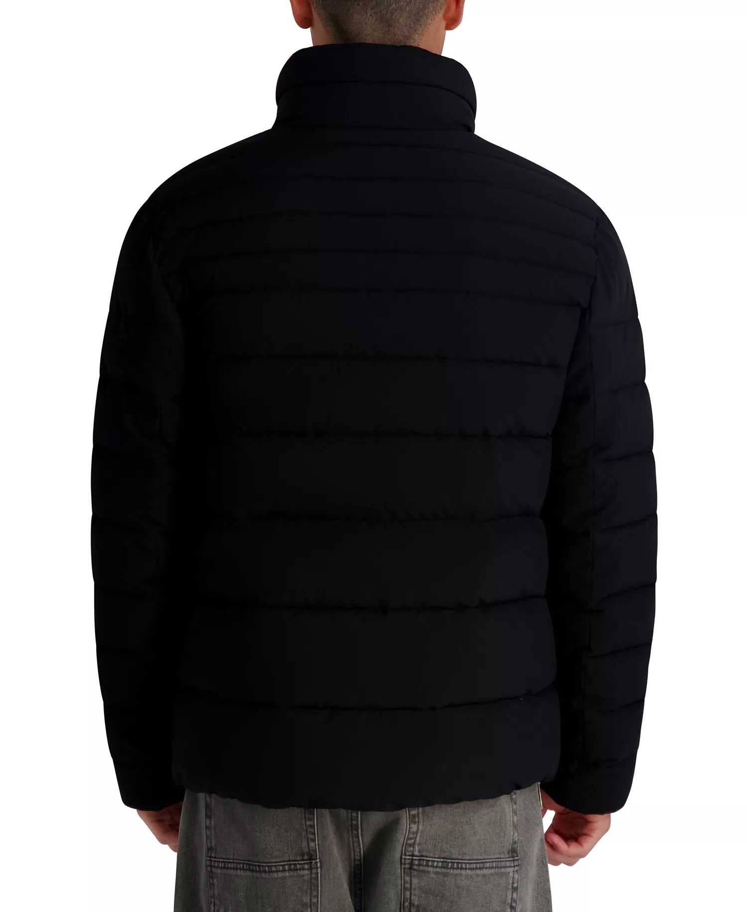 Men's Midweight Puffer Jacket - Black - 2XL