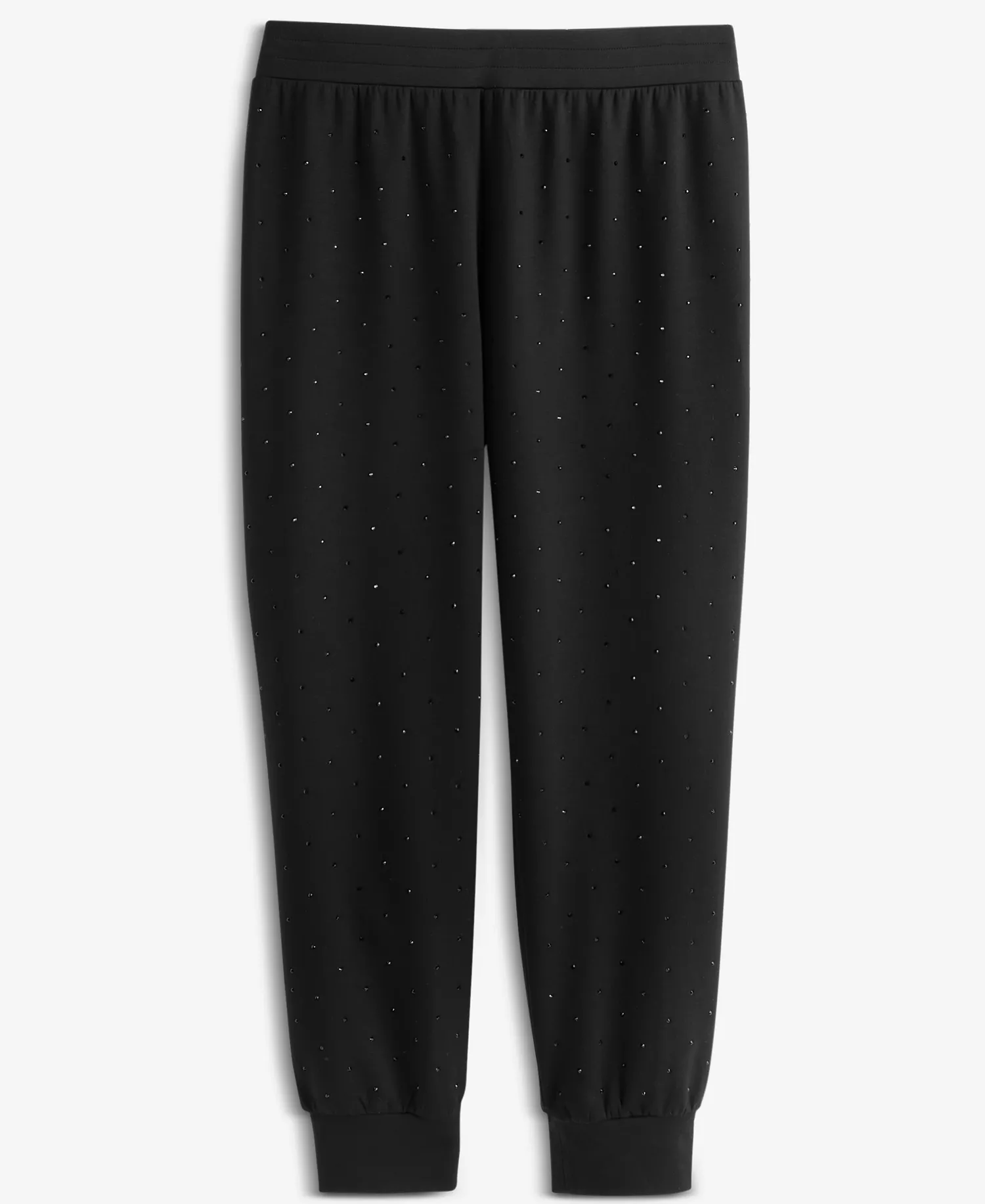 Plus Size Studded Jogger Sweatpants, Macy's Exclusive  - Deep Black - 1X