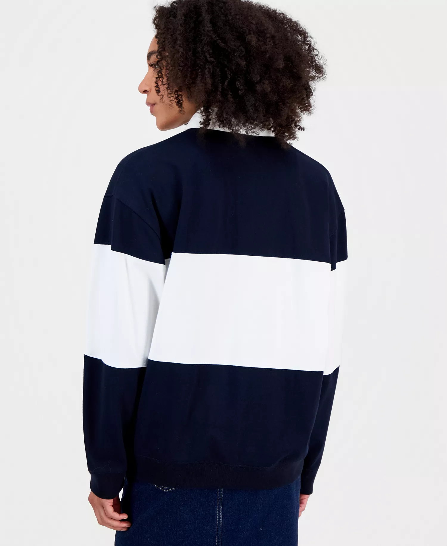 Women's Rugby Polo Shirt, Macy's Exclusive - Navy - L