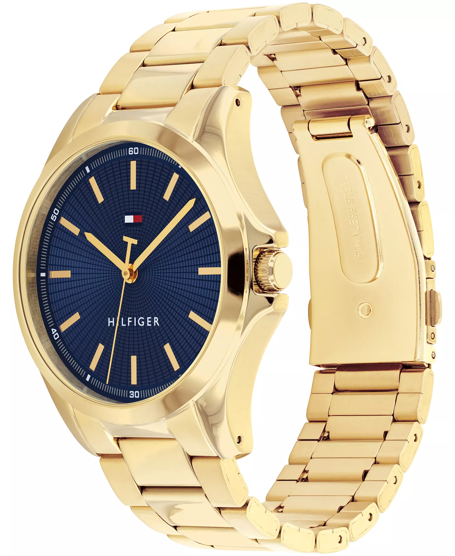 Men's Quartz Gold-Tone Stainless Steel Bracelet Watch 42mm - Gold - One Size Fits All