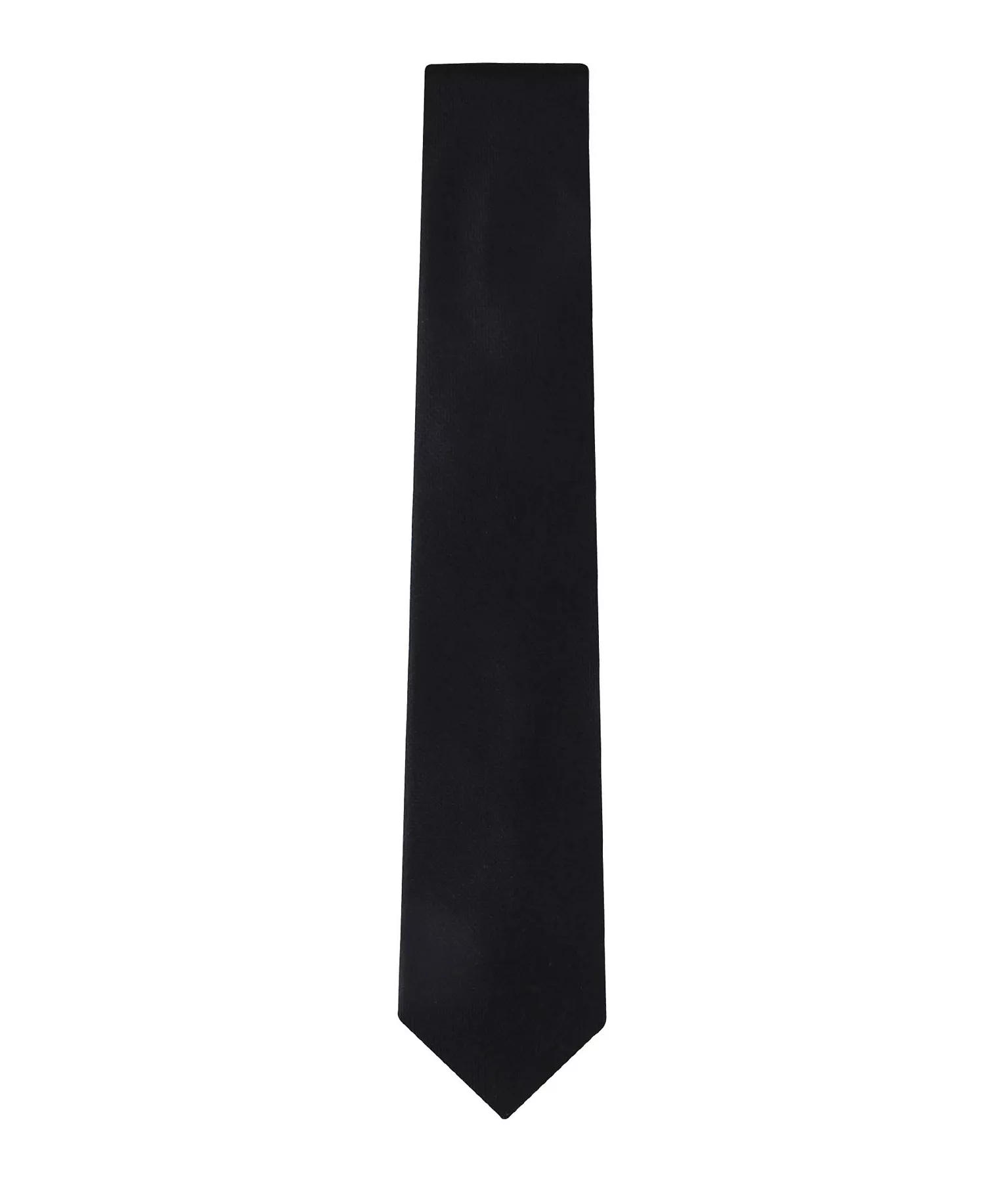Men's Solid Silk Classic Tie - Black - ONE SIZE