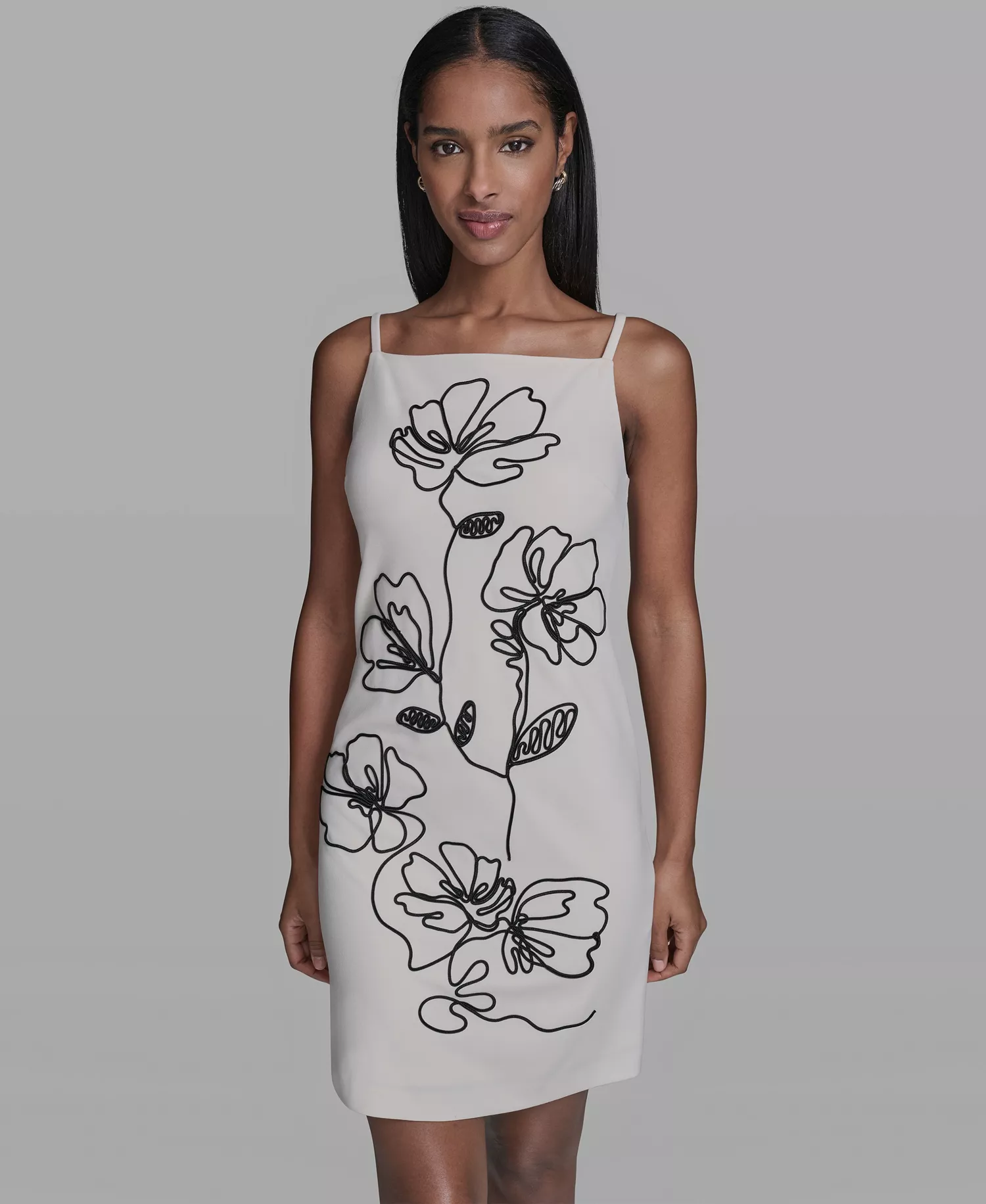 Women's Scuba Crepe A-Line Dress - Bisque - 0