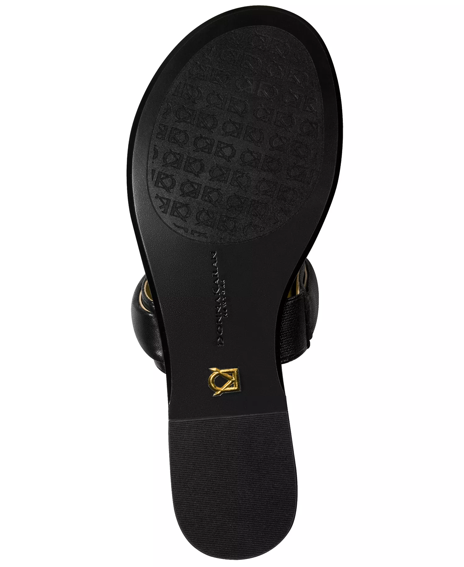 Women's Velvet Thong Flat Sandals - Black - 10